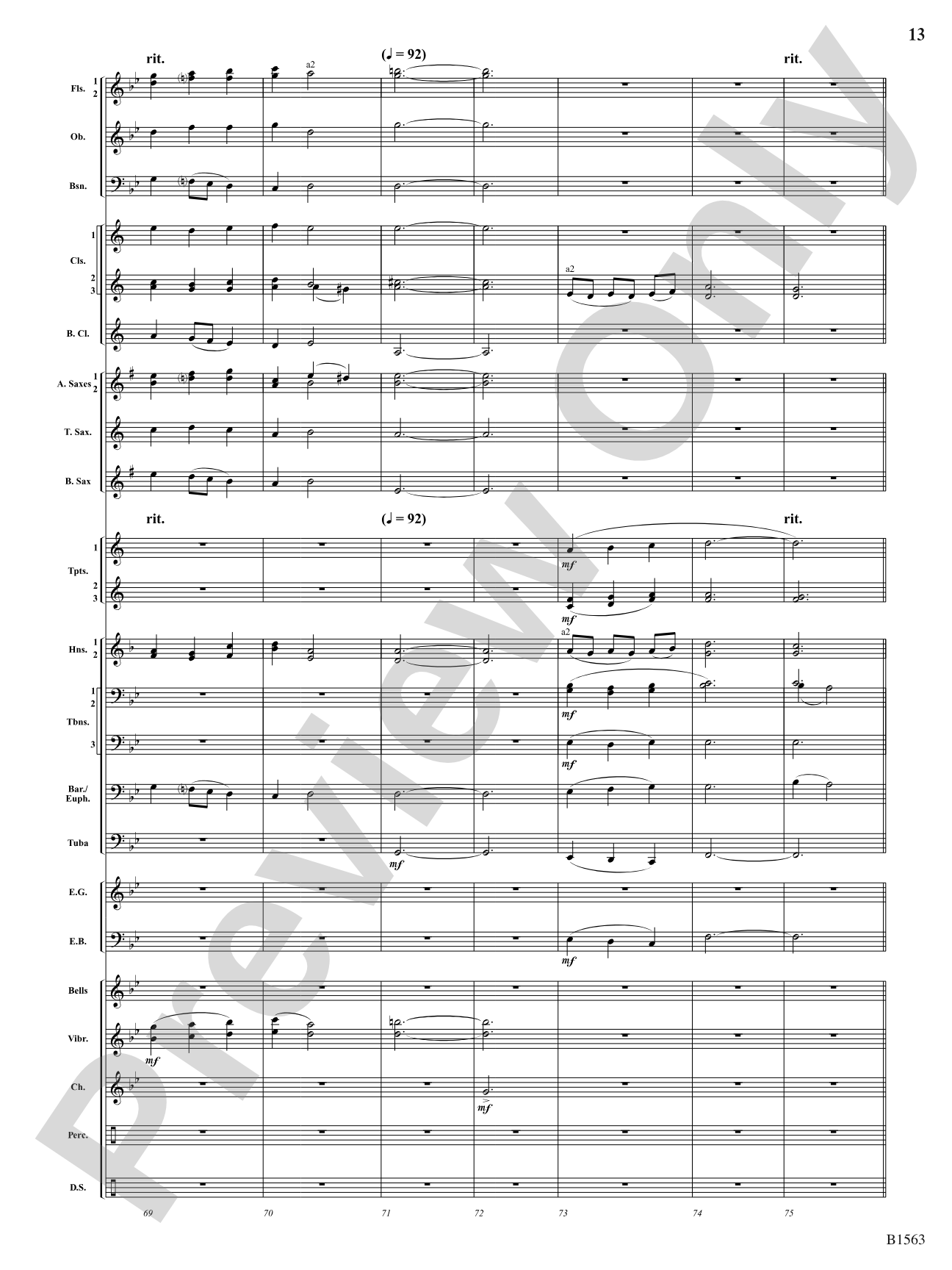 Christmas Lights: Concert Band Conductor Score & Parts