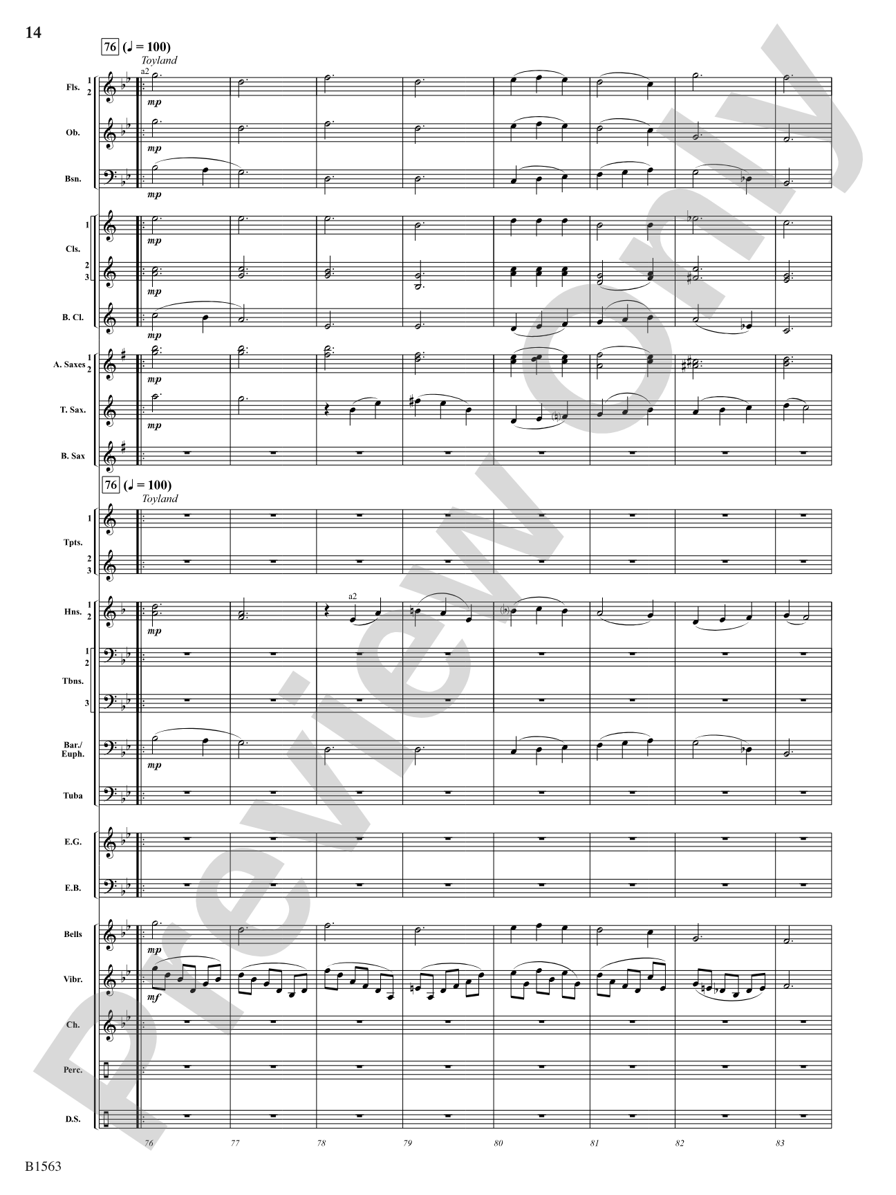 Christmas Lights: Concert Band Conductor Score & Parts