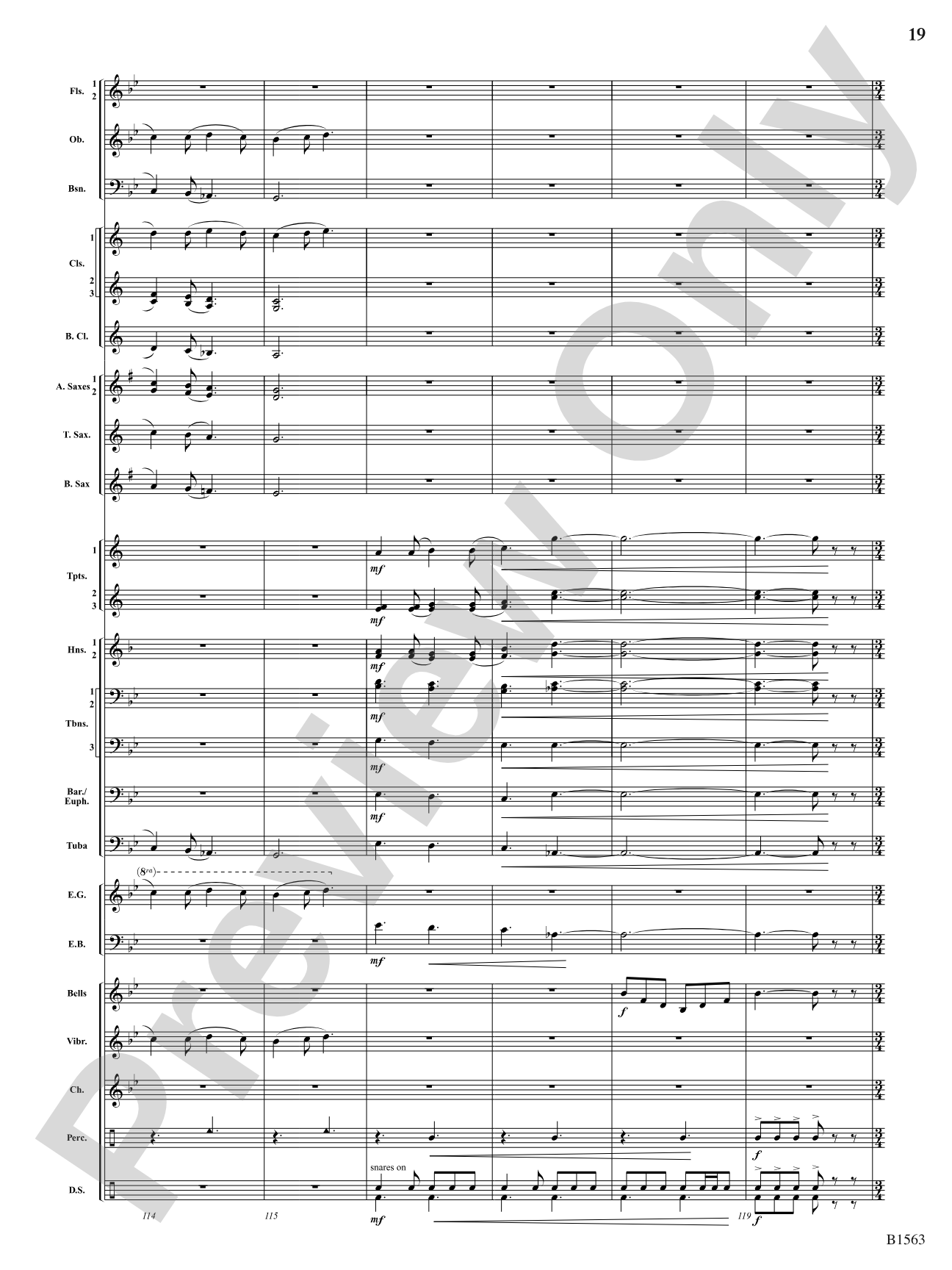 Christmas Lights: Concert Band Conductor Score & Parts