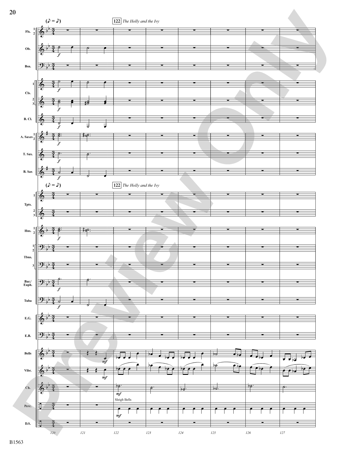 Christmas Lights: Concert Band Conductor Score & Parts