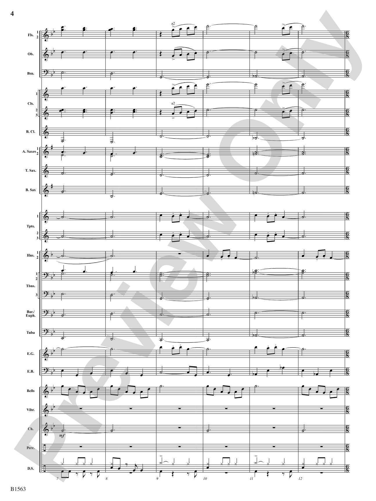 Christmas Lights: Concert Band Conductor Score & Parts