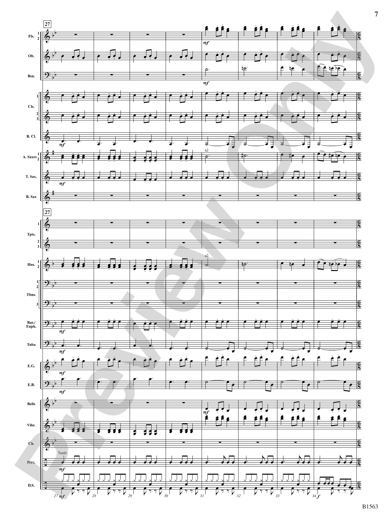 Christmas Lights: Concert Band Conductor Score & Parts