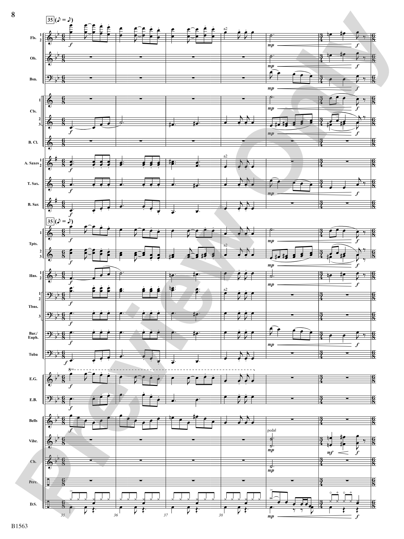 Christmas Lights: Concert Band Conductor Score & Parts