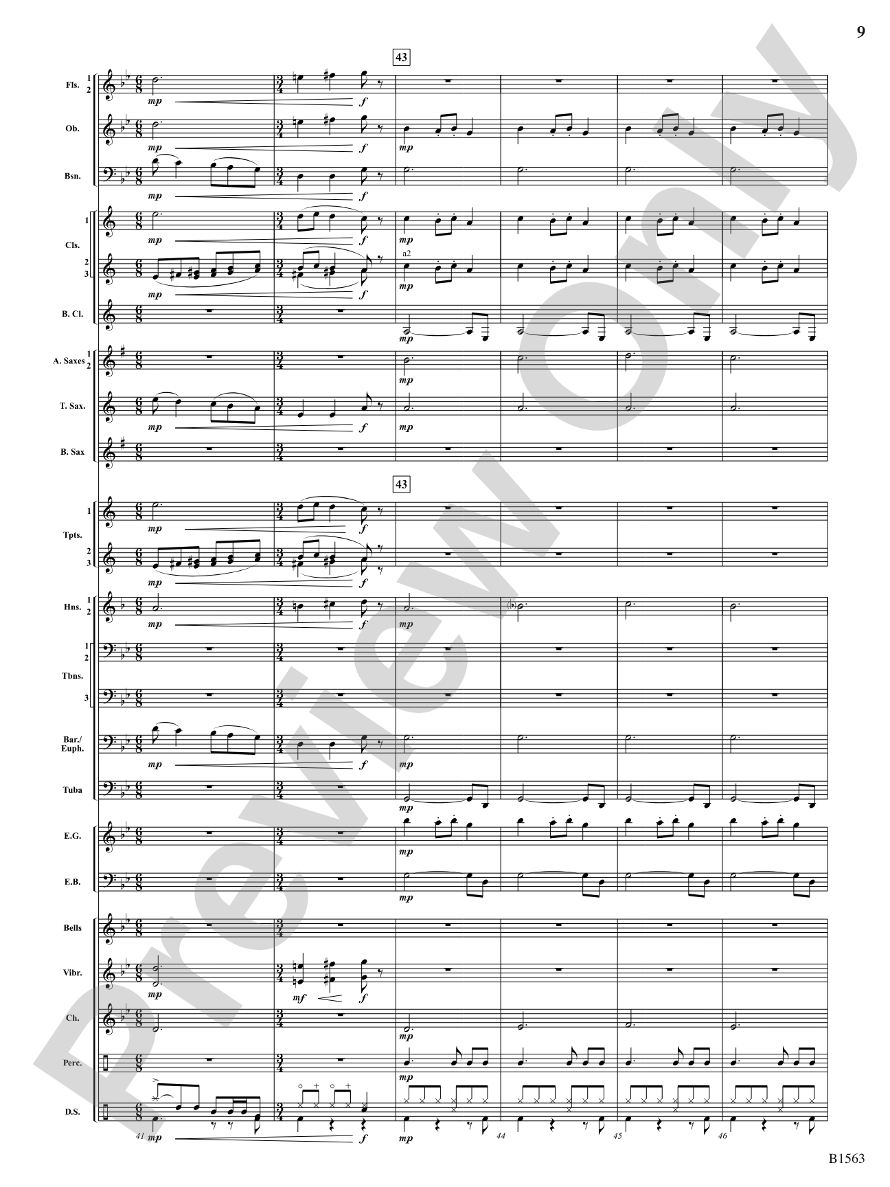 Christmas Lights: Concert Band Conductor Score & Parts