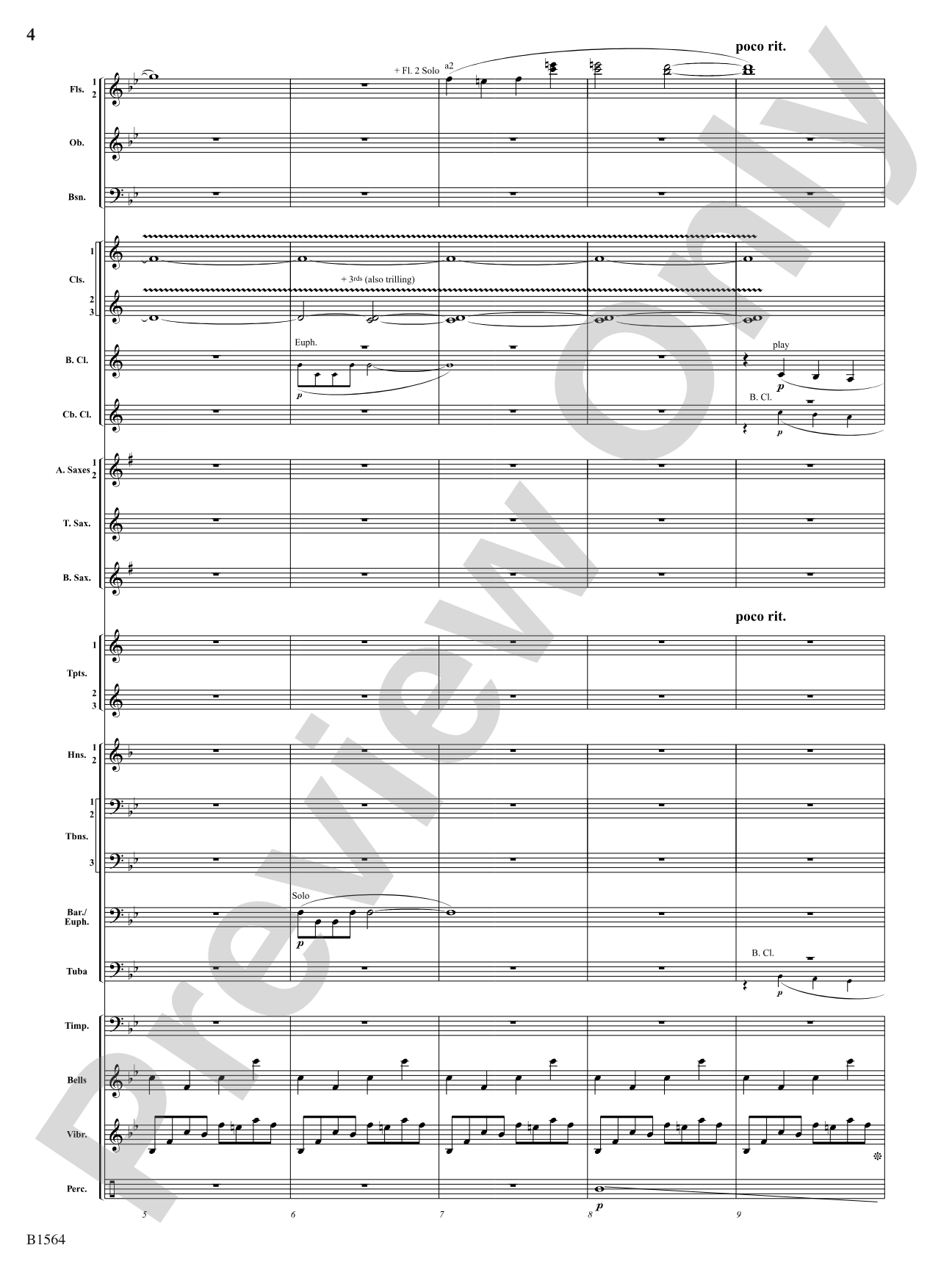 Endless Rainbows: Concert Band Conductor Score & Parts