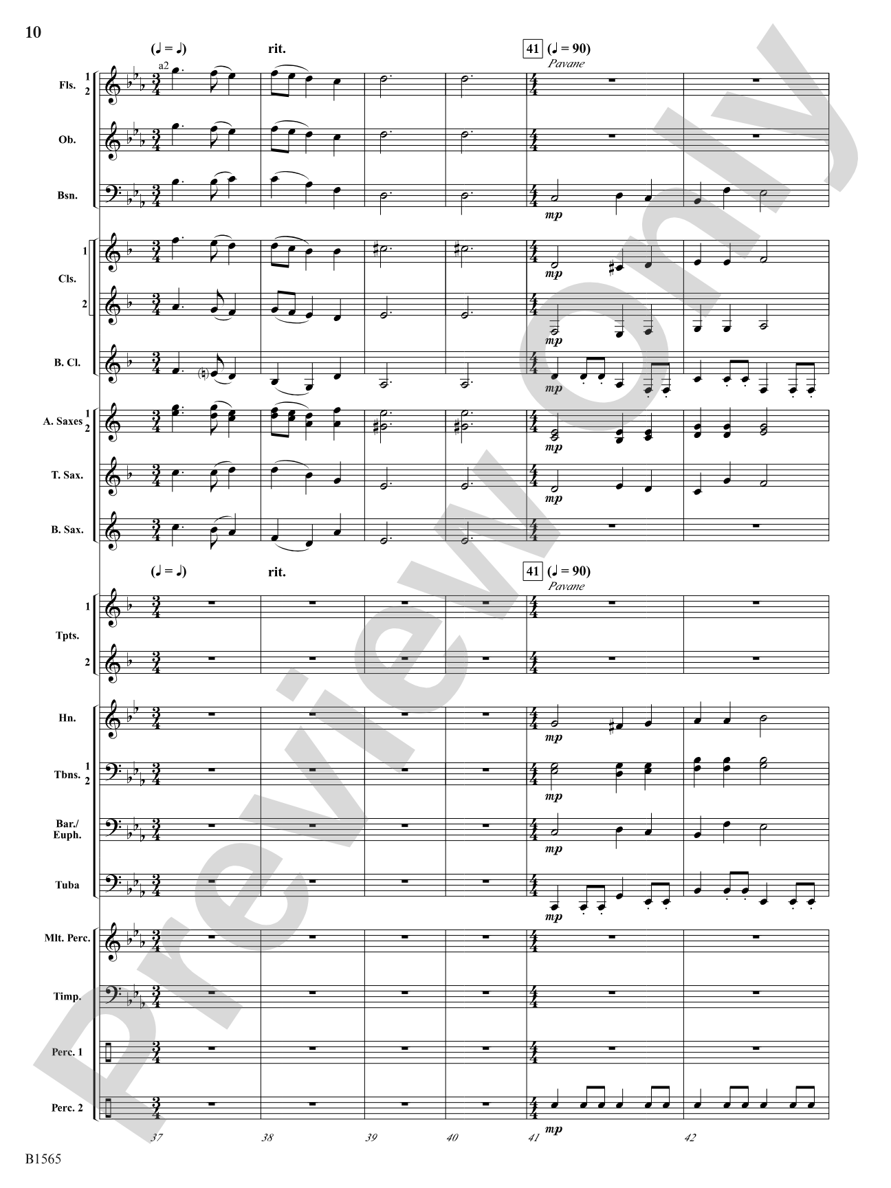 Danses Terpsichore: Concert Band Conductor Score & Parts