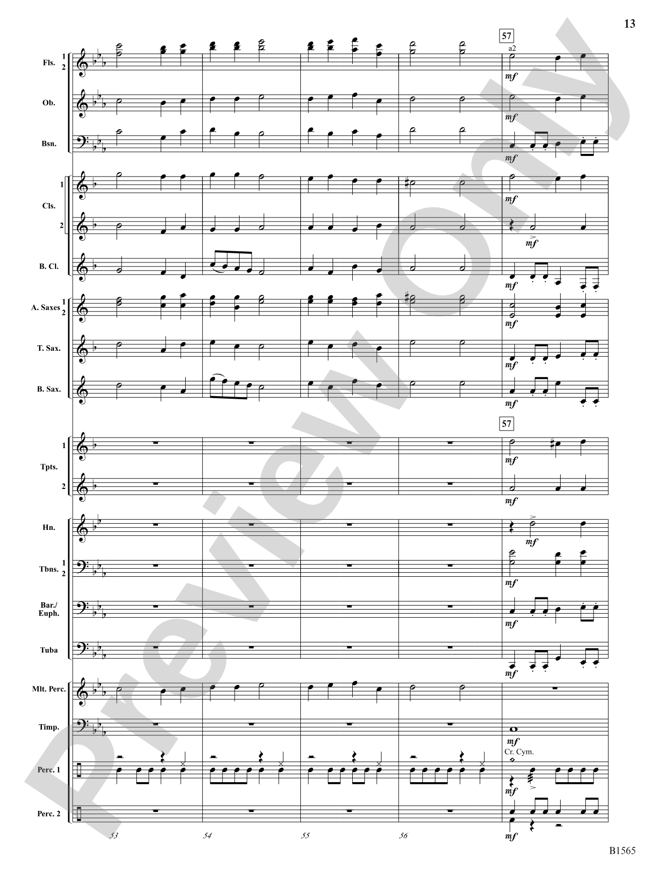 Danses Terpsichore: Concert Band Conductor Score & Parts