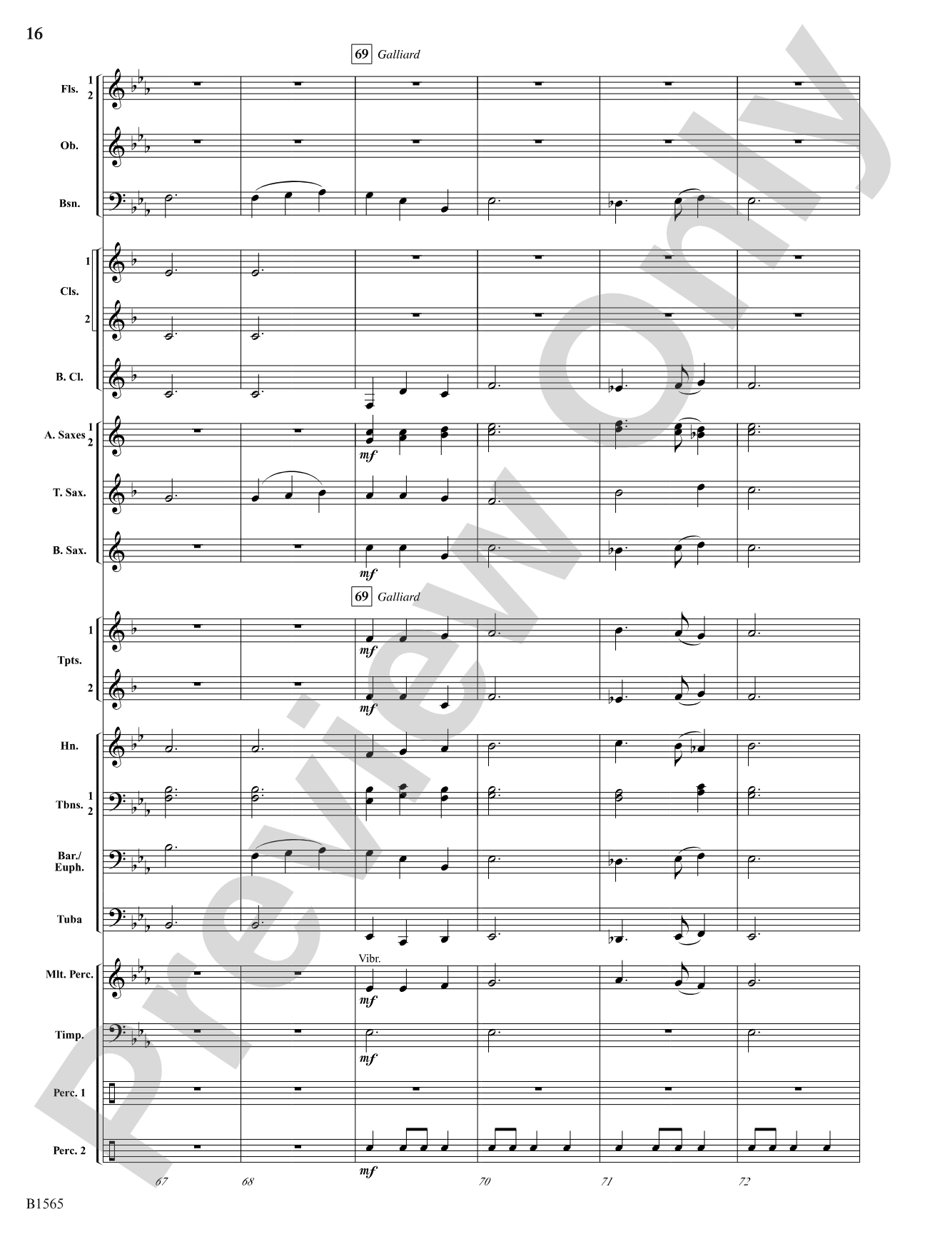 Danses Terpsichore: Concert Band Conductor Score & Parts