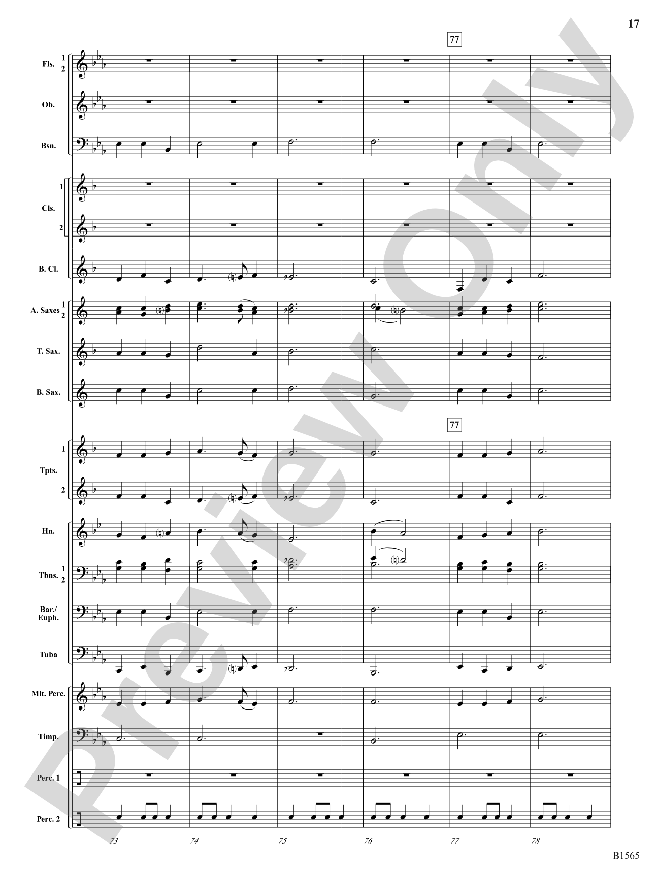 Danses Terpsichore: Concert Band Conductor Score & Parts