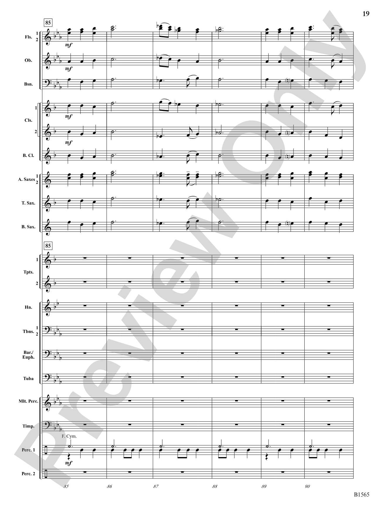Danses Terpsichore: Concert Band Conductor Score & Parts