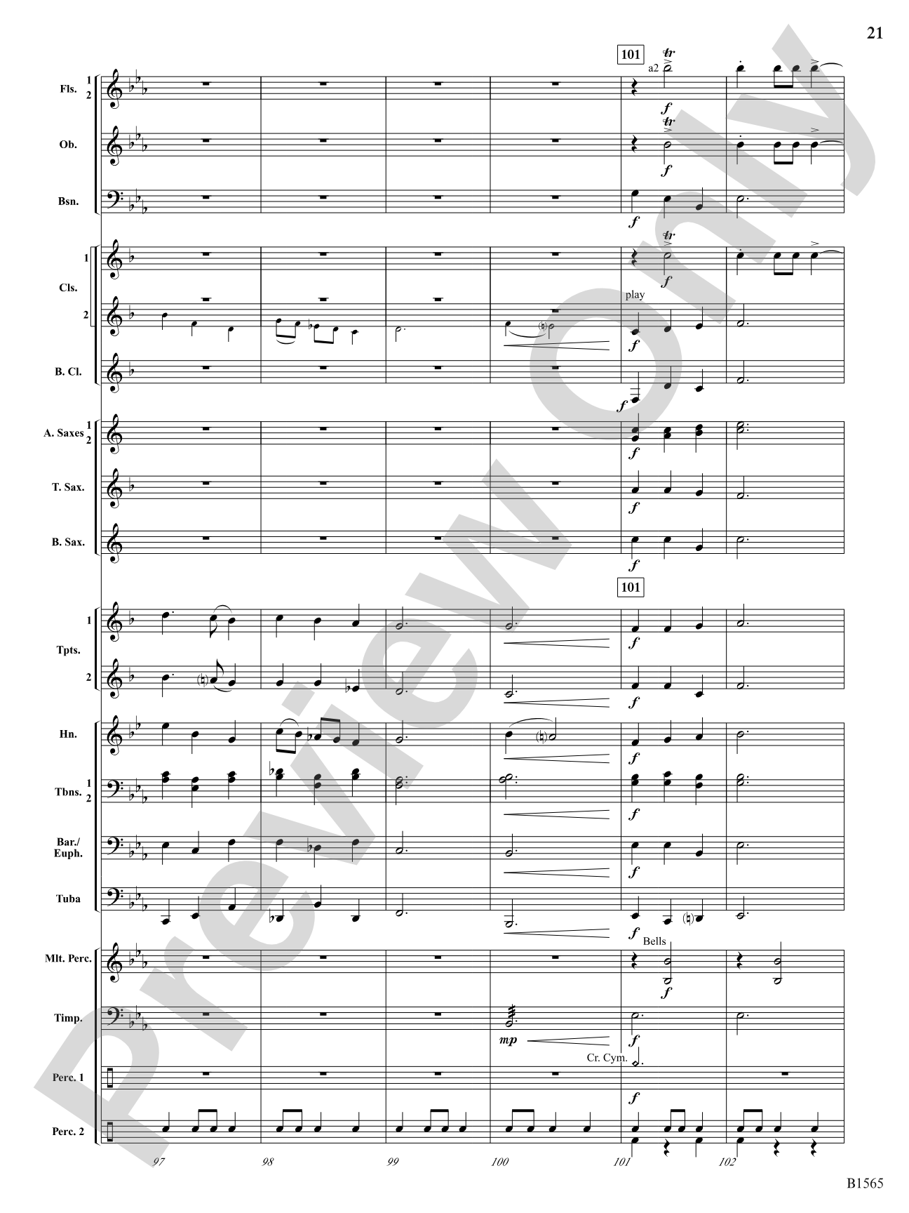Danses Terpsichore: Concert Band Conductor Score & Parts