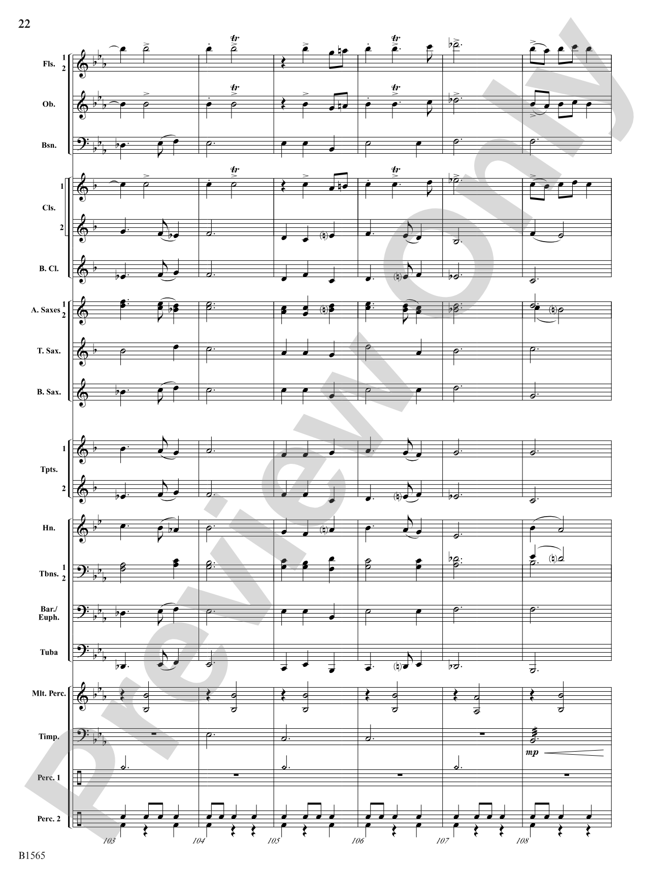 Danses Terpsichore: Concert Band Conductor Score & Parts
