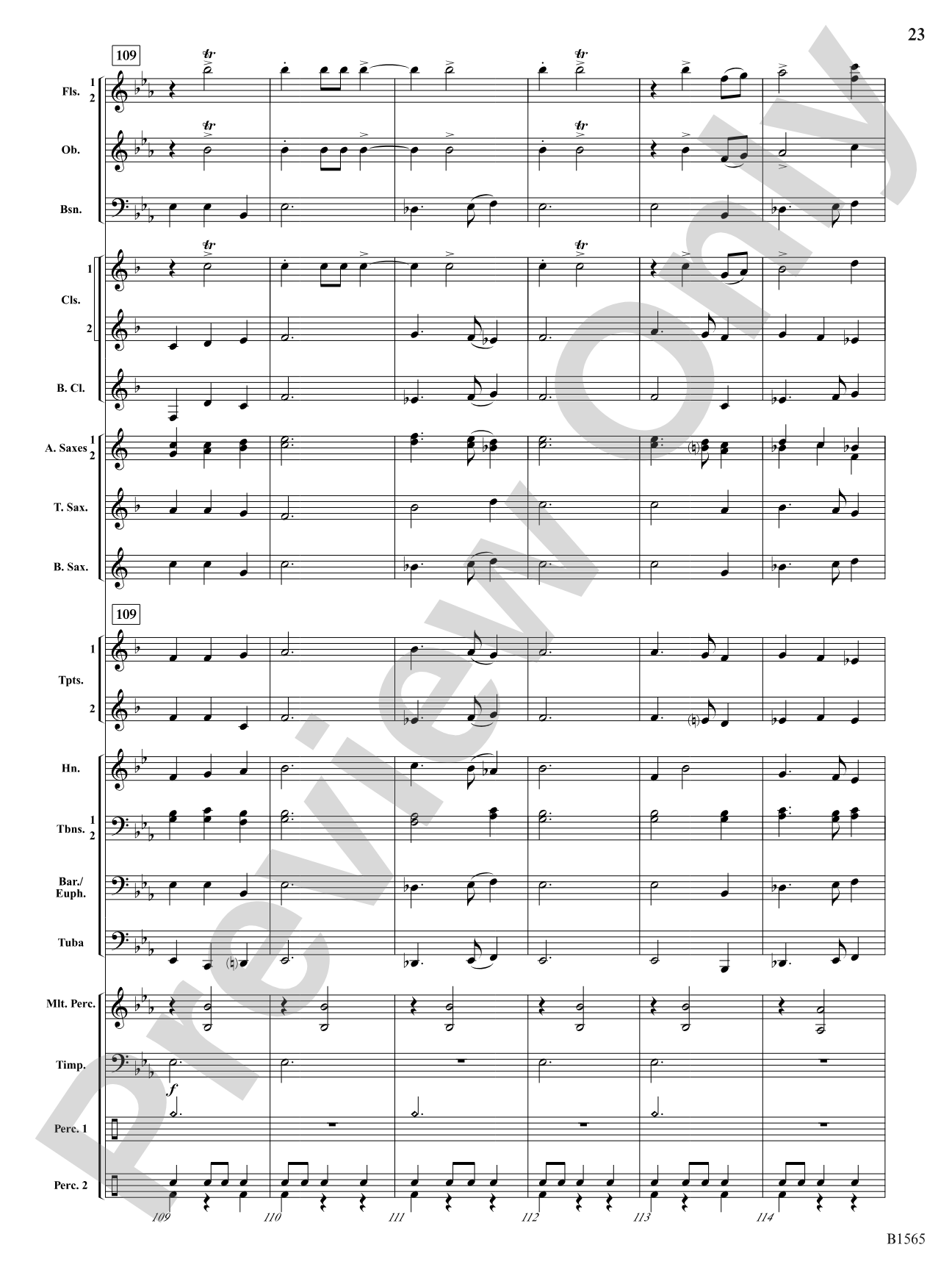 Danses Terpsichore: Concert Band Conductor Score & Parts