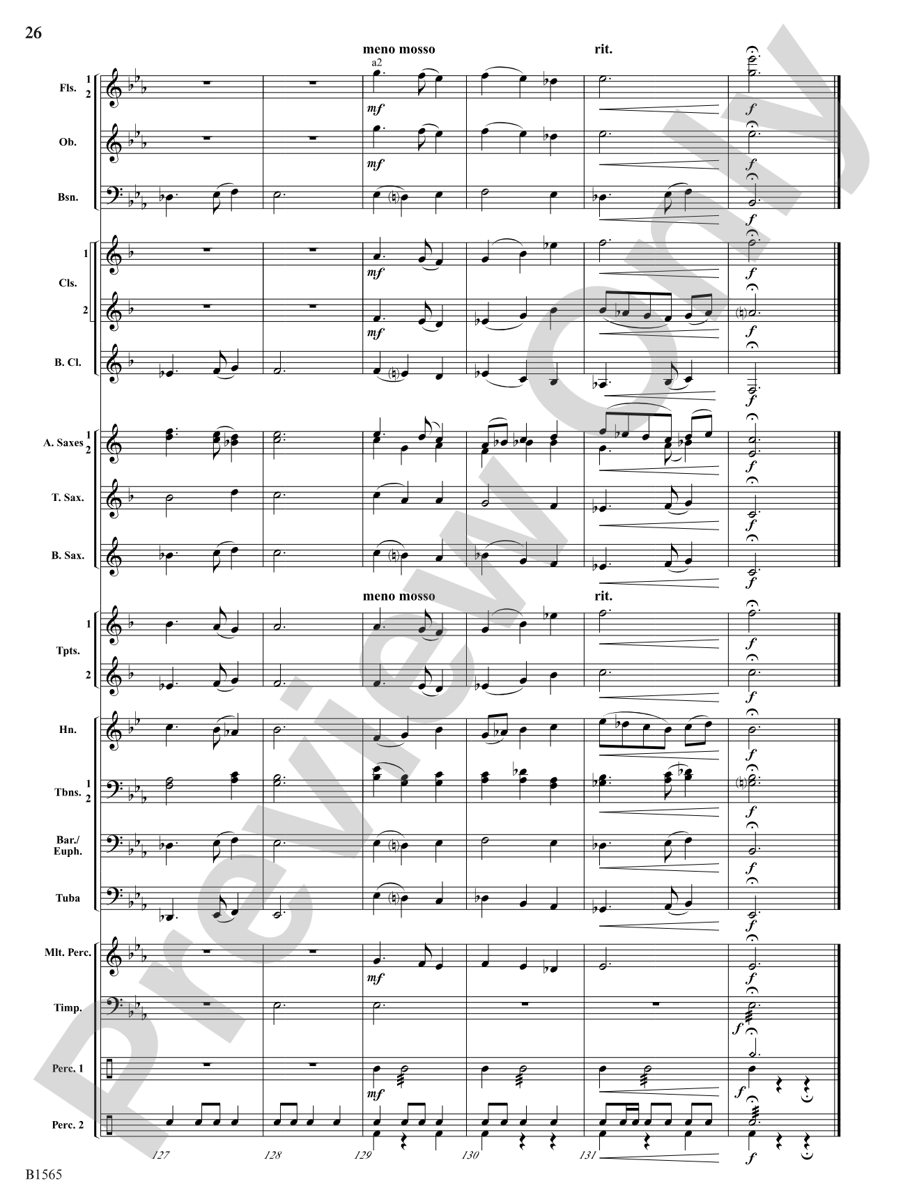 Danses Terpsichore: Concert Band Conductor Score & Parts