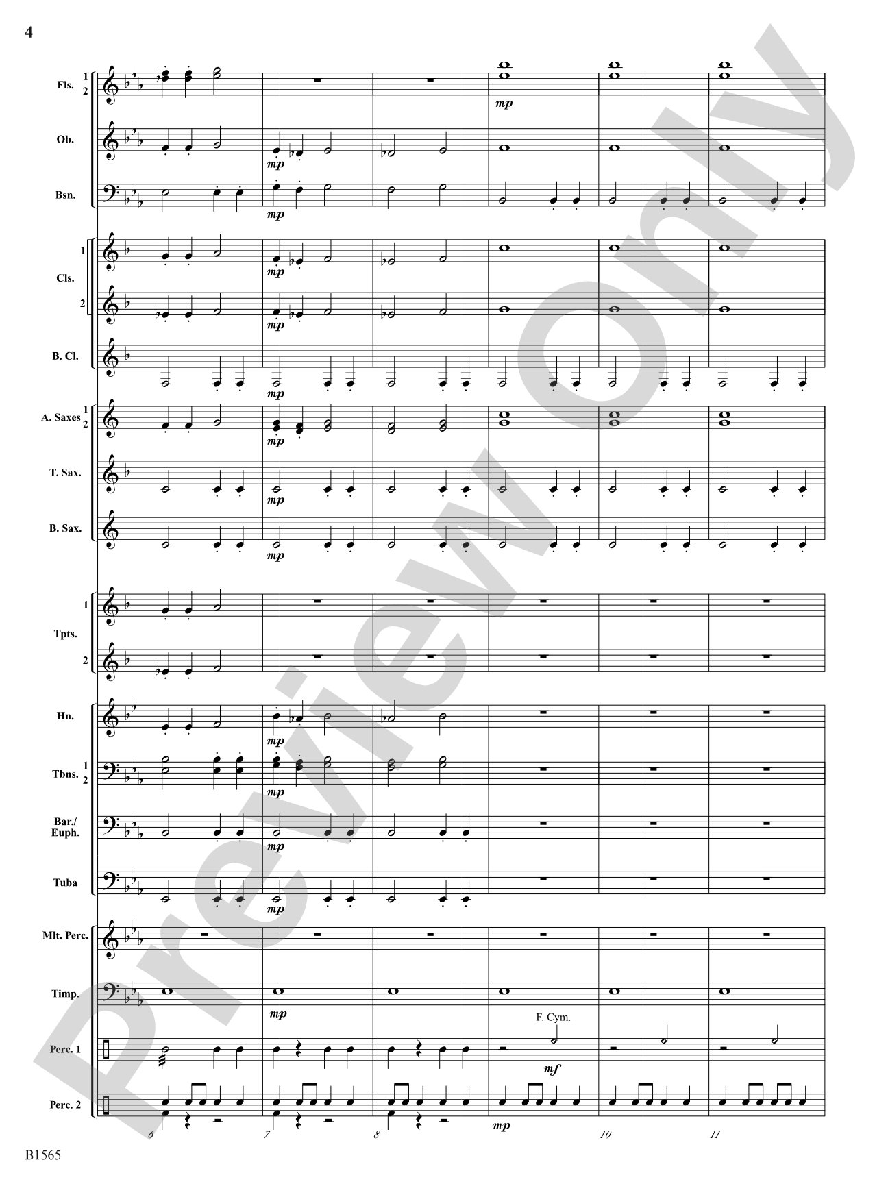 Danses Terpsichore: Concert Band Conductor Score & Parts