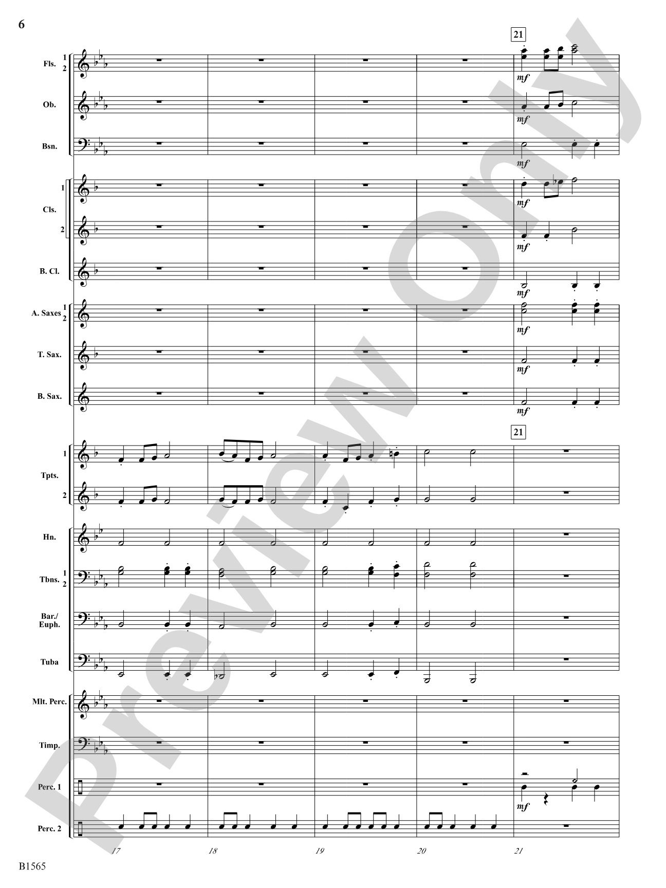 Danses Terpsichore: Concert Band Conductor Score & Parts