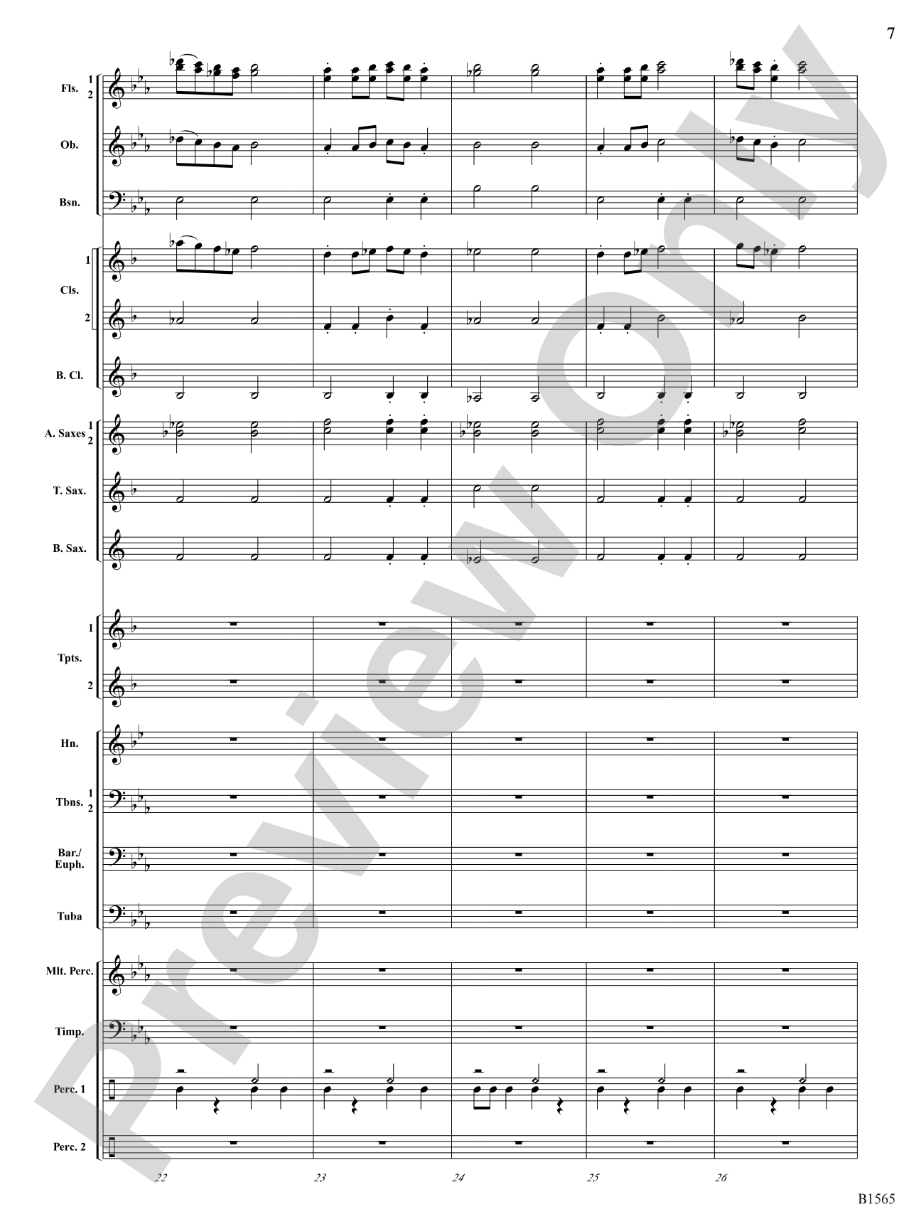 Danses Terpsichore: Concert Band Conductor Score & Parts