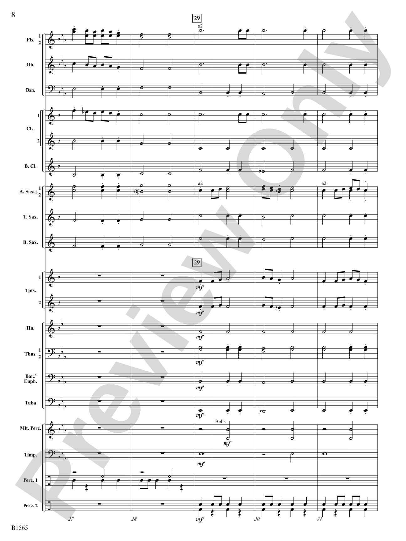 Danses Terpsichore: Concert Band Conductor Score & Parts