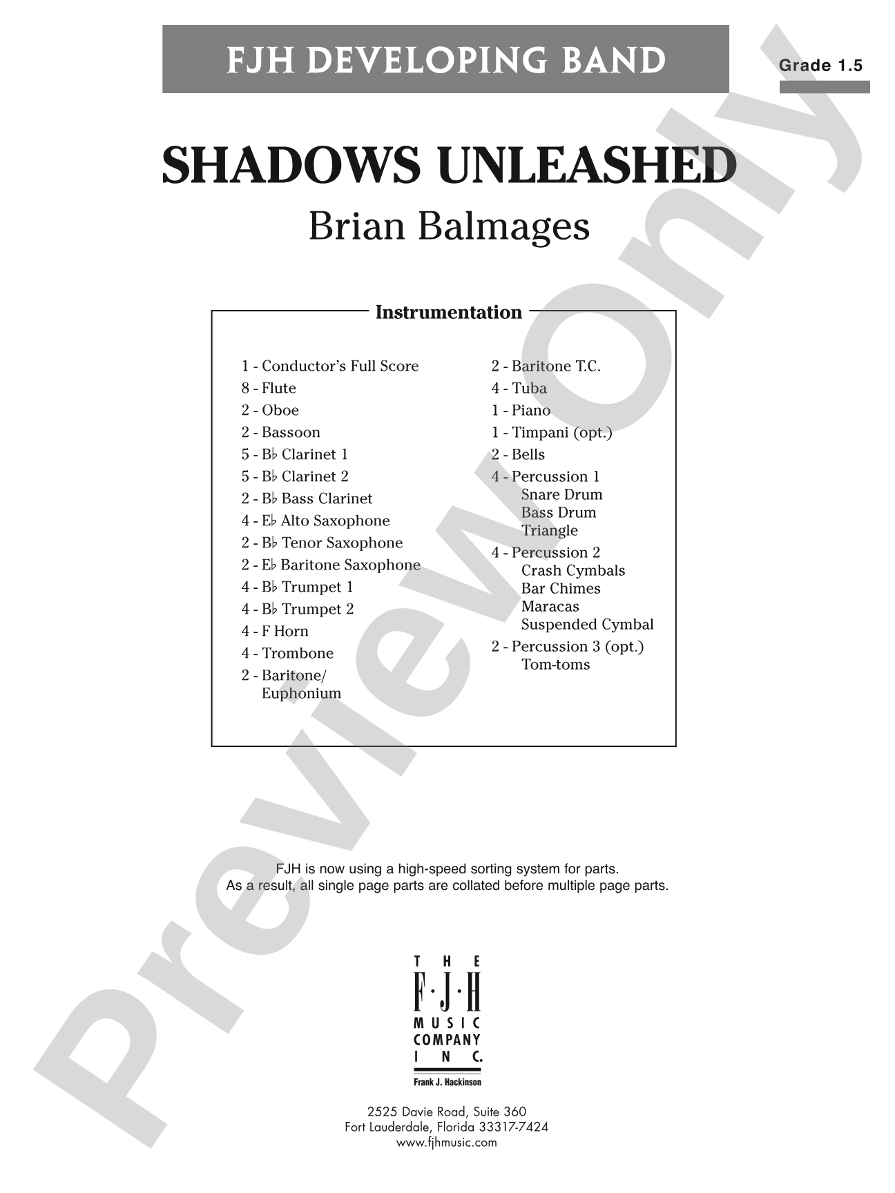 Shadows Unleashed: Concert Band Conductor Score & Parts
