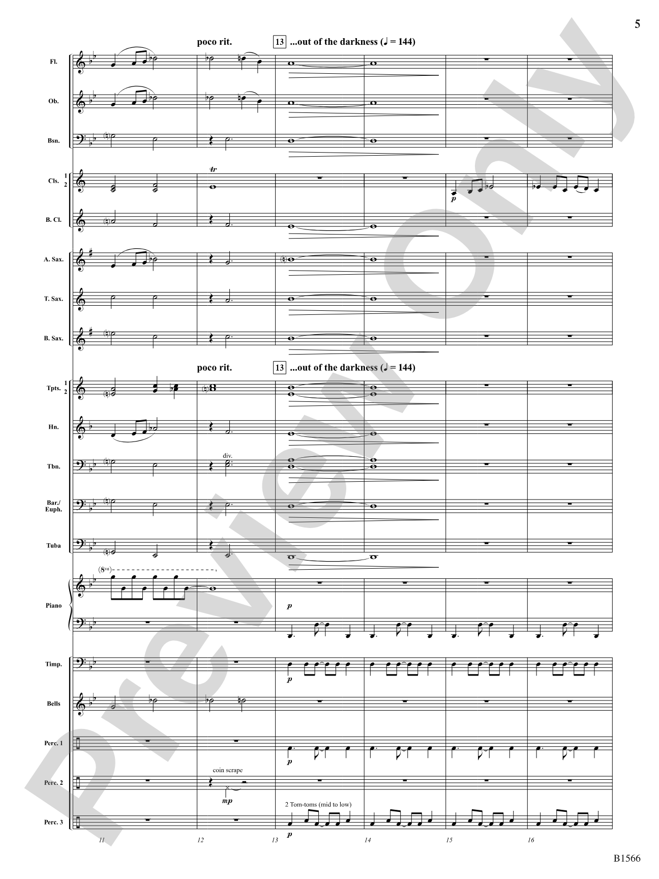 Shadows Unleashed: Concert Band Conductor Score & Parts