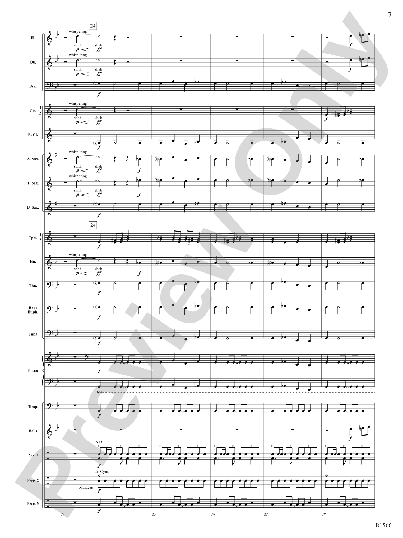 Shadows Unleashed: Concert Band Conductor Score & Parts