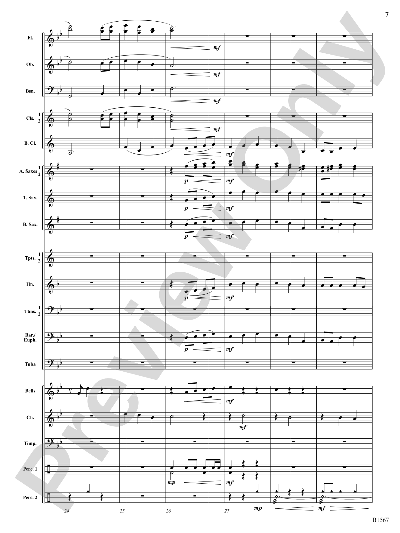 Flourishing Noels (Fanfare on The First Noel): Concert Band Conductor Score & Parts