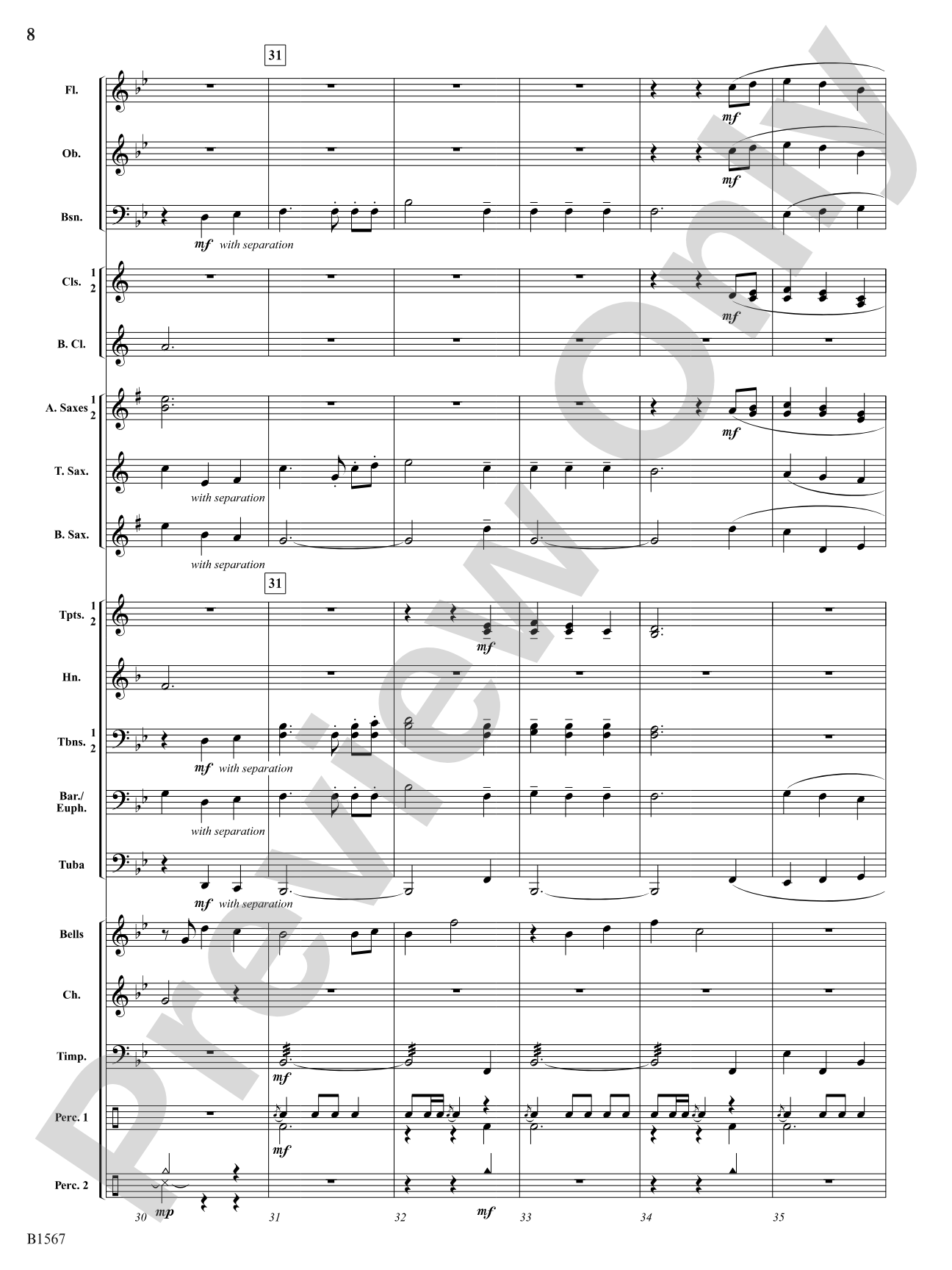 Flourishing Noels (Fanfare on The First Noel): Concert Band Conductor Score & Parts