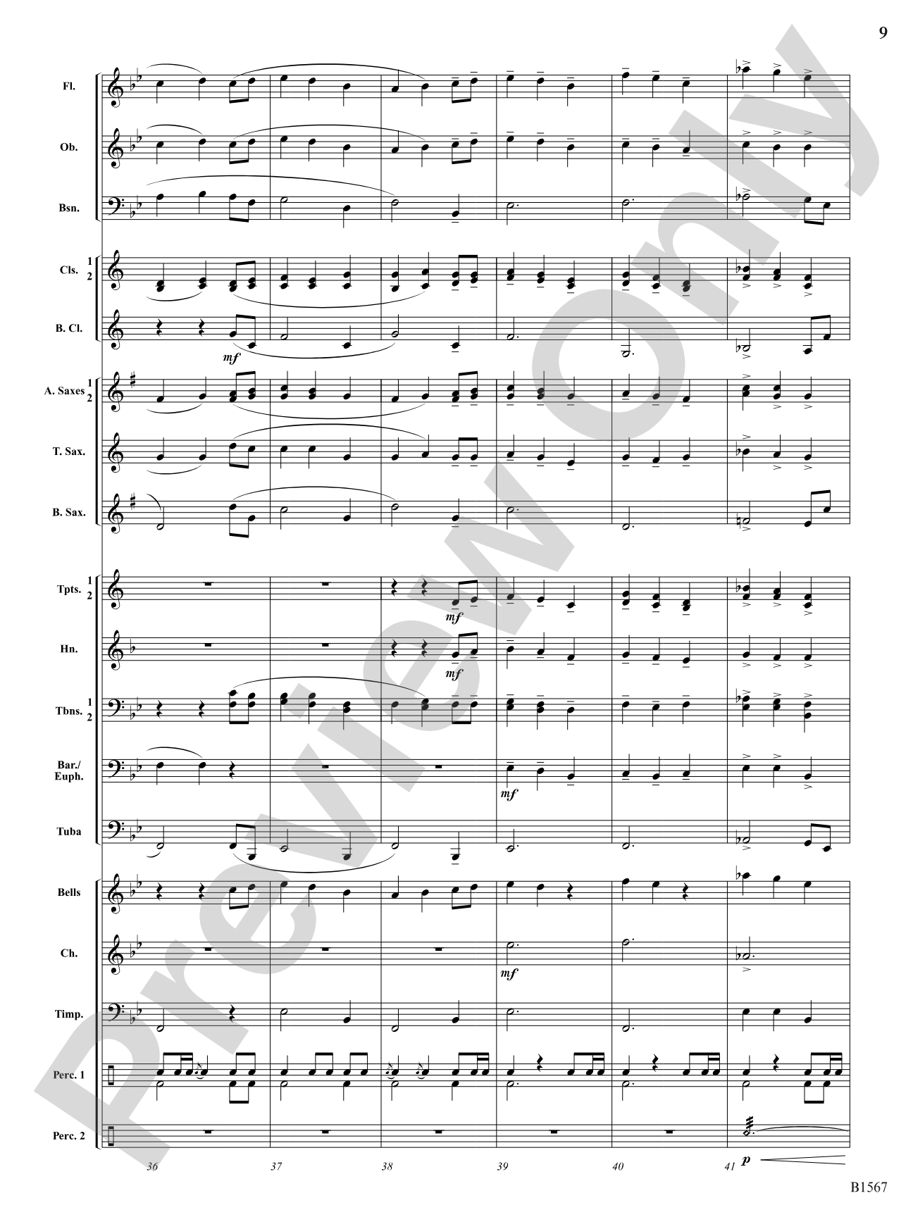 Flourishing Noels (Fanfare on The First Noel): Concert Band Conductor Score & Parts