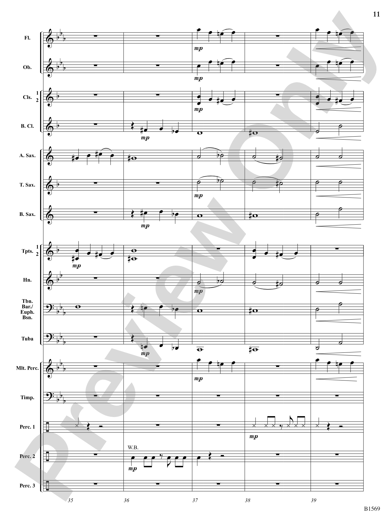 Ghost Lights: Concert Band Conductor Score & Parts