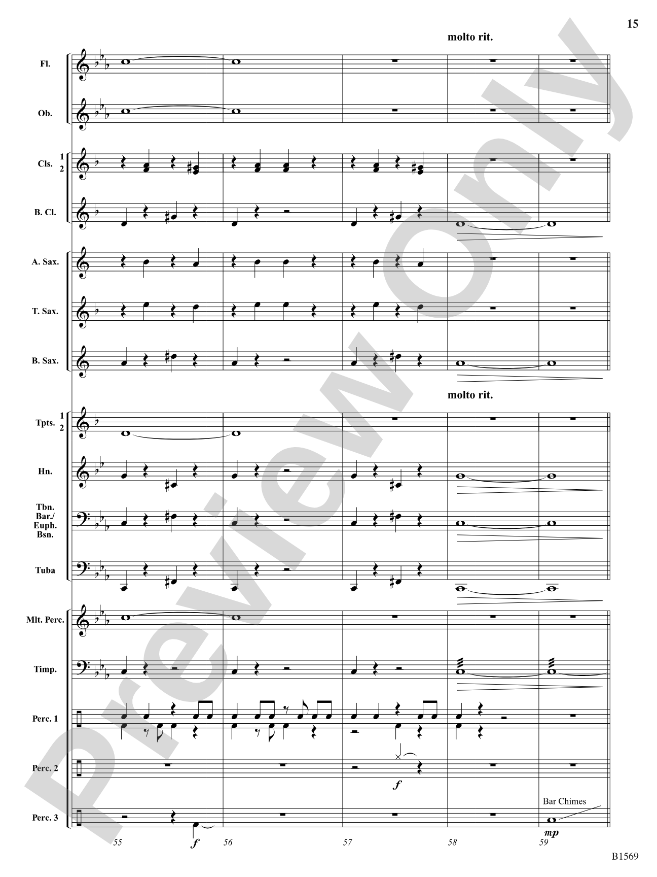 Ghost Lights: Concert Band Conductor Score & Parts