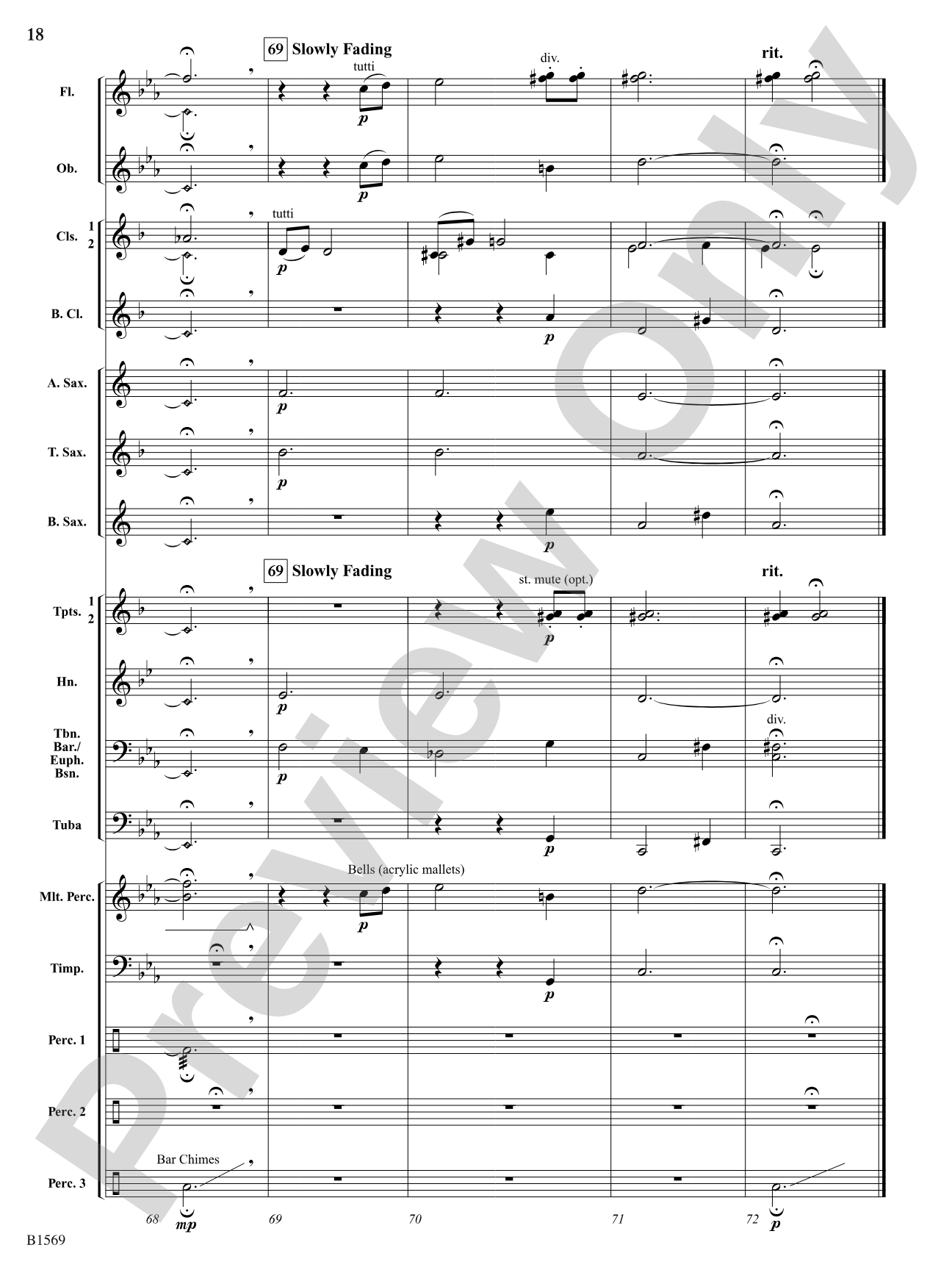 Ghost Lights: Concert Band Conductor Score & Parts