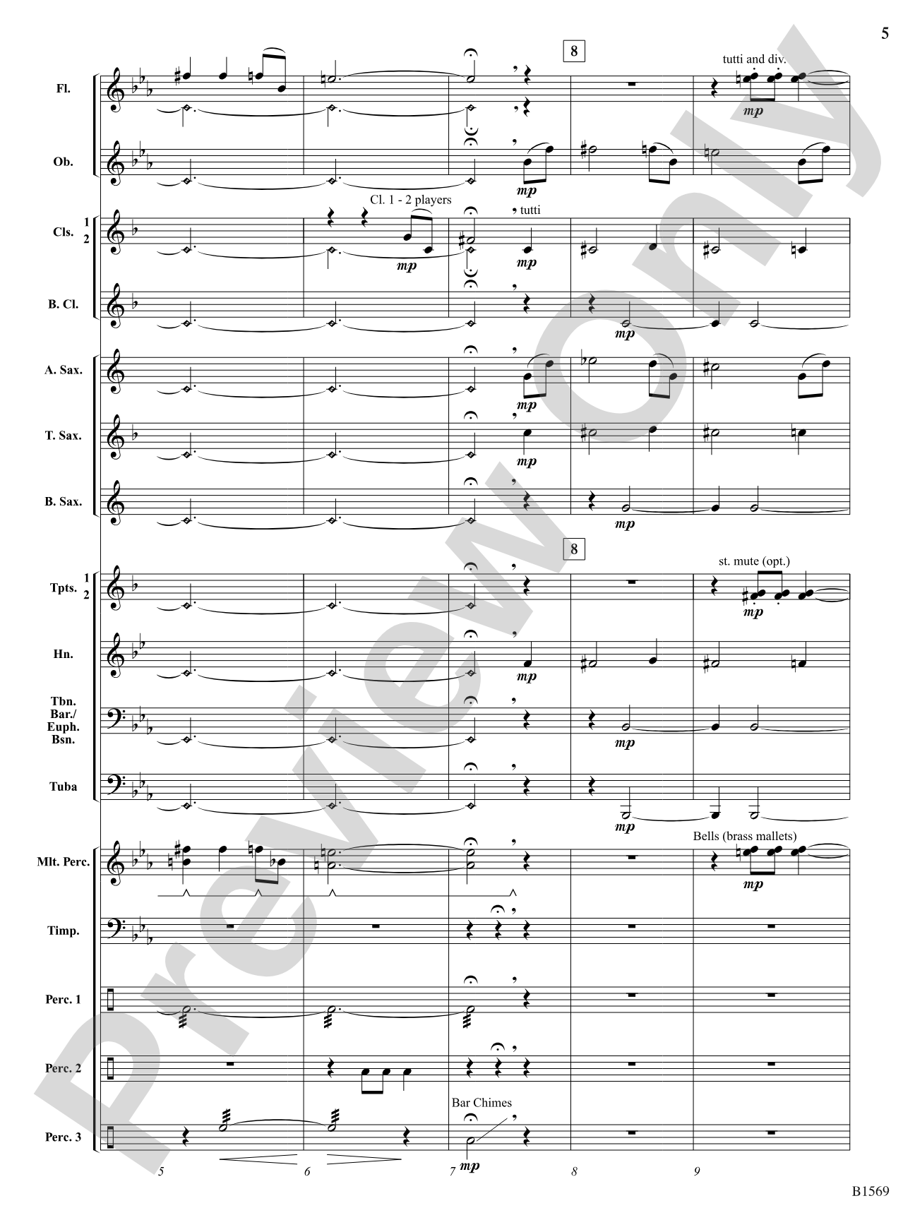 Ghost Lights: Concert Band Conductor Score & Parts