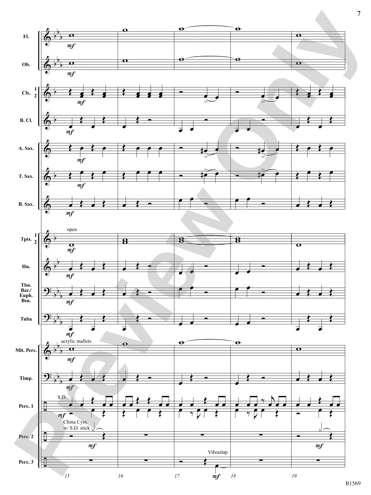 Ghost Lights: Concert Band Conductor Score & Parts