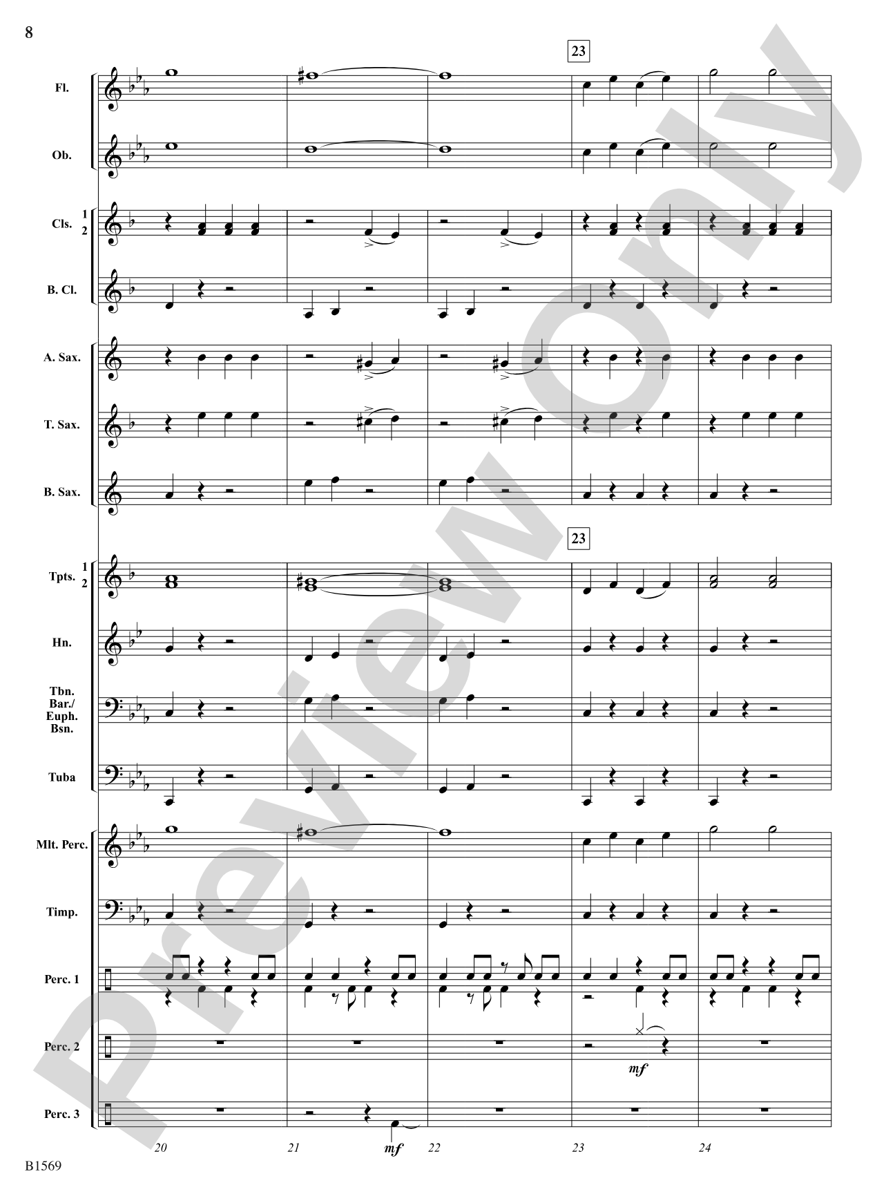 Ghost Lights: Concert Band Conductor Score & Parts