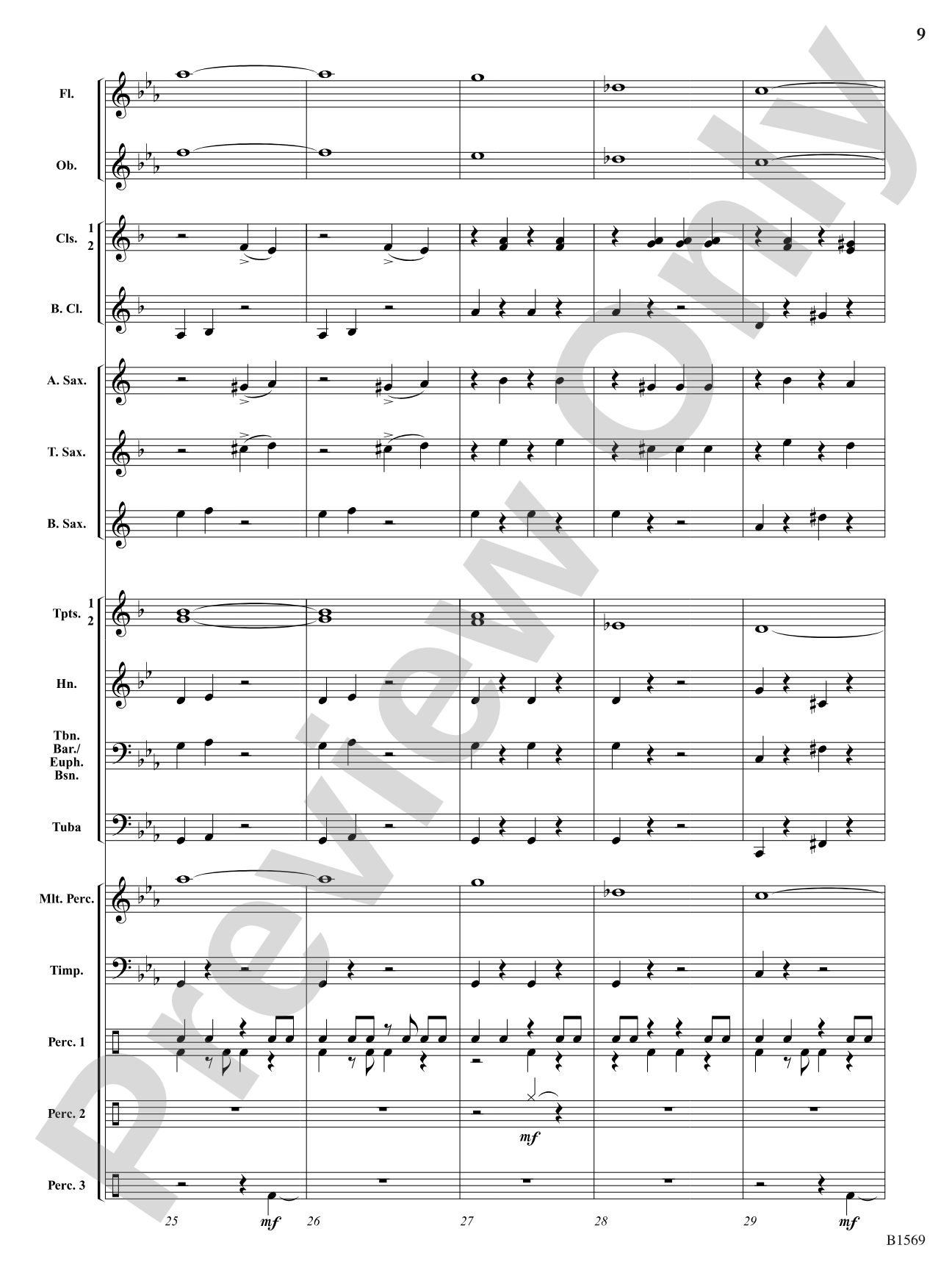 Ghost Lights: Concert Band Conductor Score & Parts