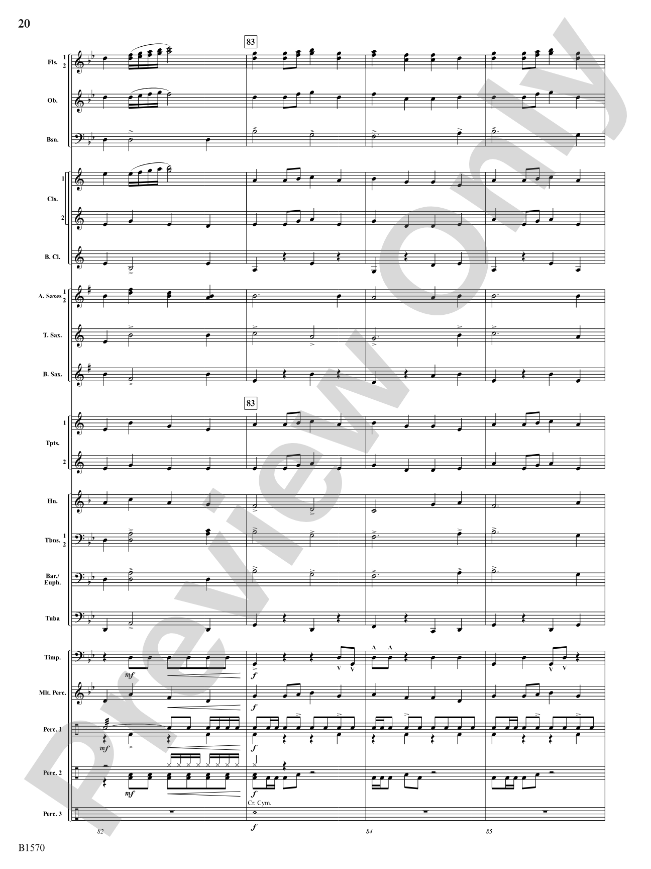 Spit-Fire: Concert Band Conductor Score & Parts