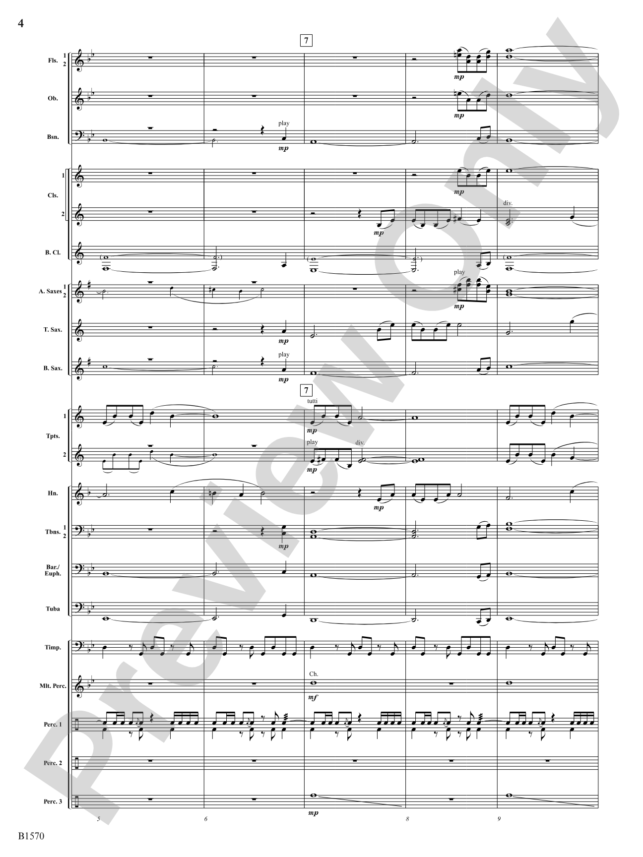 Spit-Fire: Concert Band Conductor Score & Parts