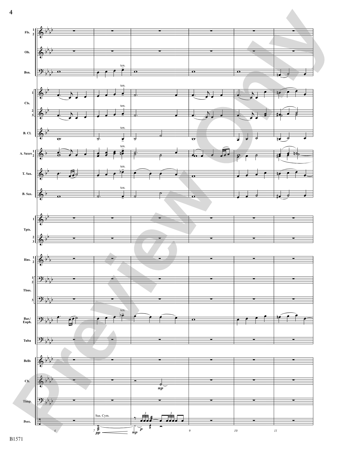 America, The Beautiful: Concert Band Conductor Score & Parts