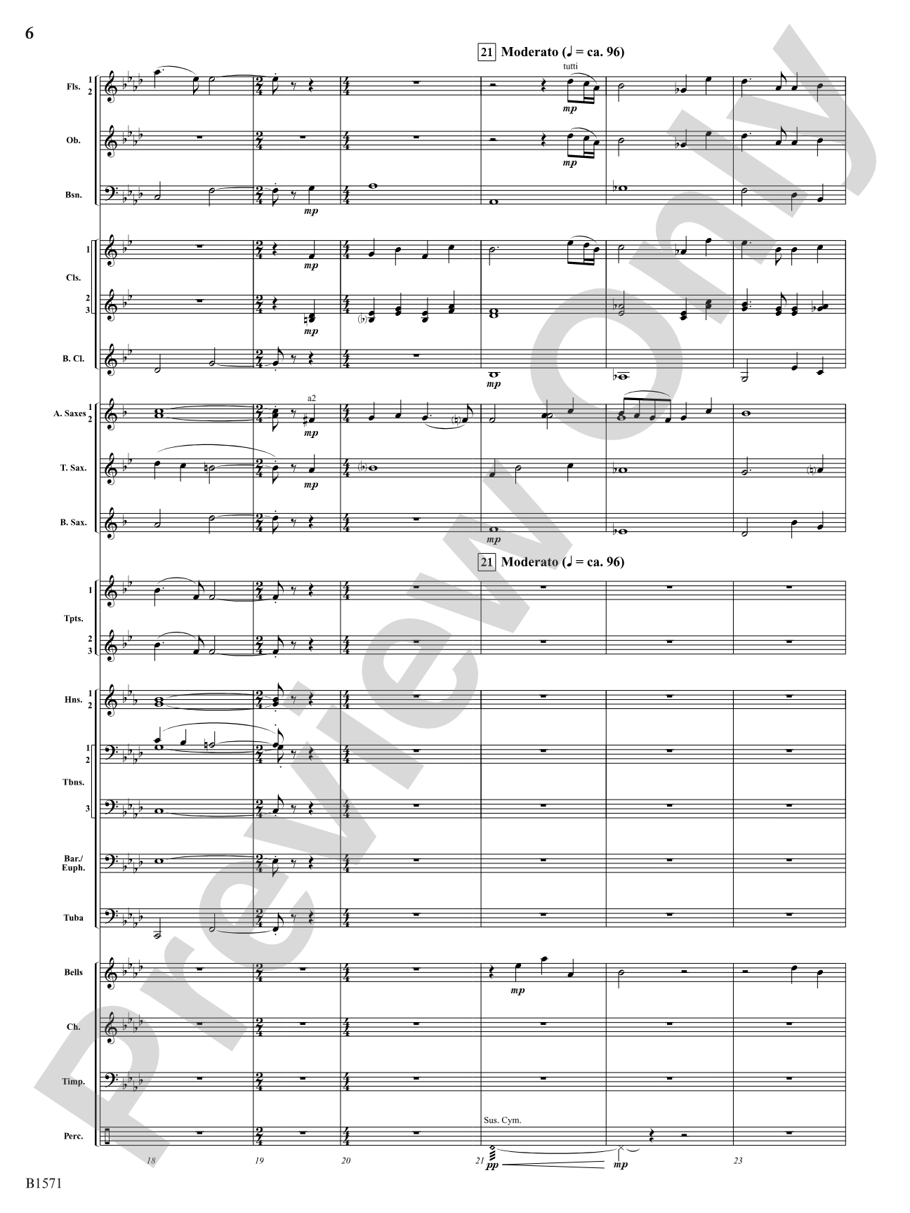 America, The Beautiful: Concert Band Conductor Score & Parts