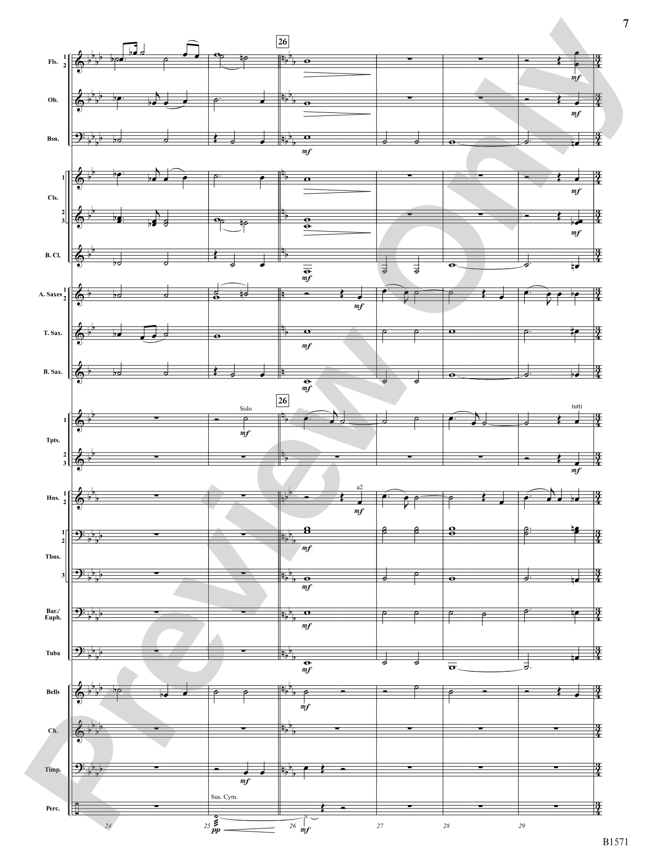 America, The Beautiful: Concert Band Conductor Score & Parts