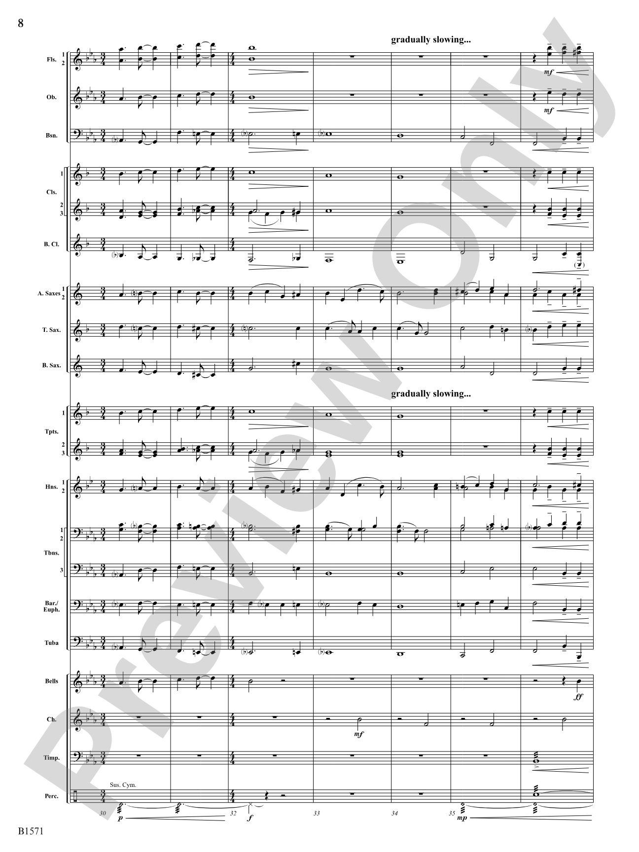 America, The Beautiful: Concert Band Conductor Score & Parts