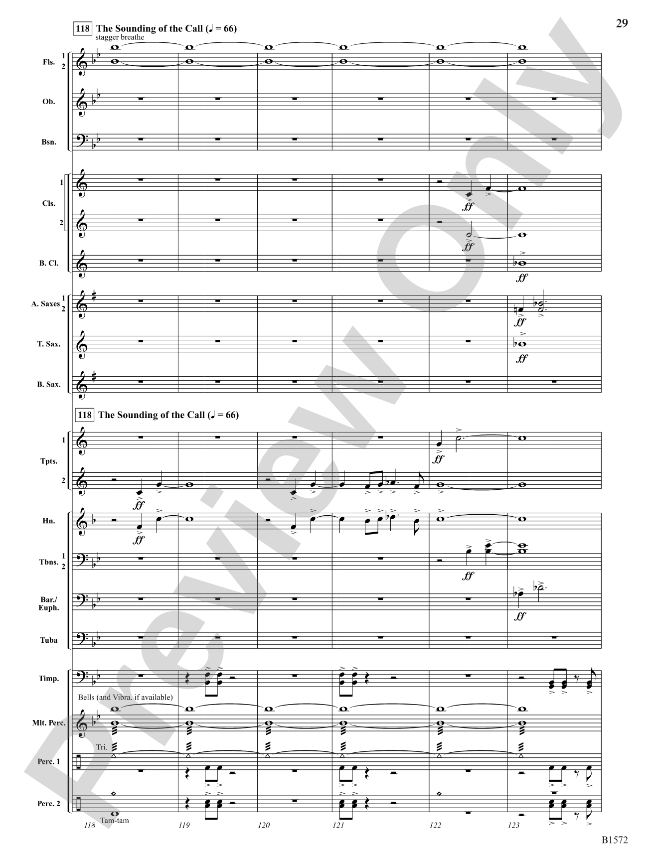 Call of the Wild: Concert Band Conductor Score & Parts