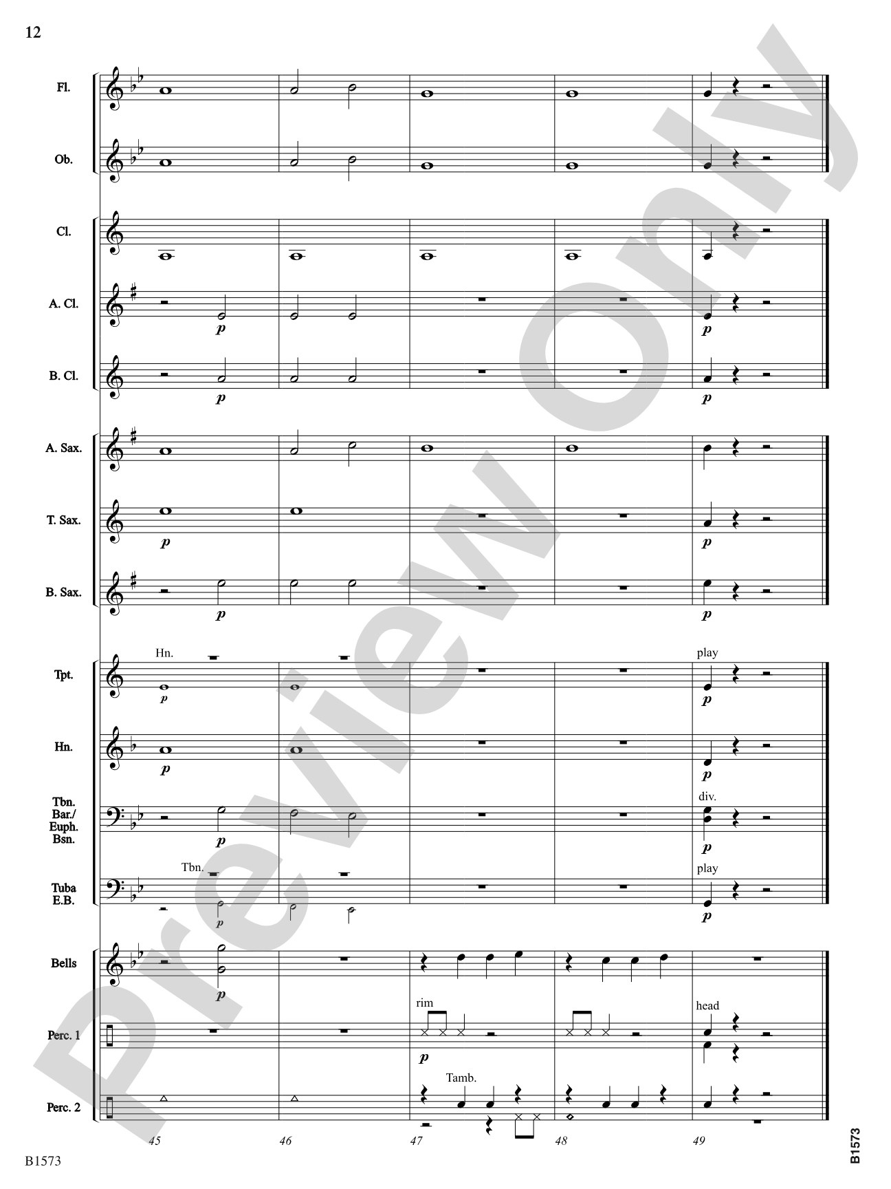 Enchantment: Concert Band Conductor Score & Parts