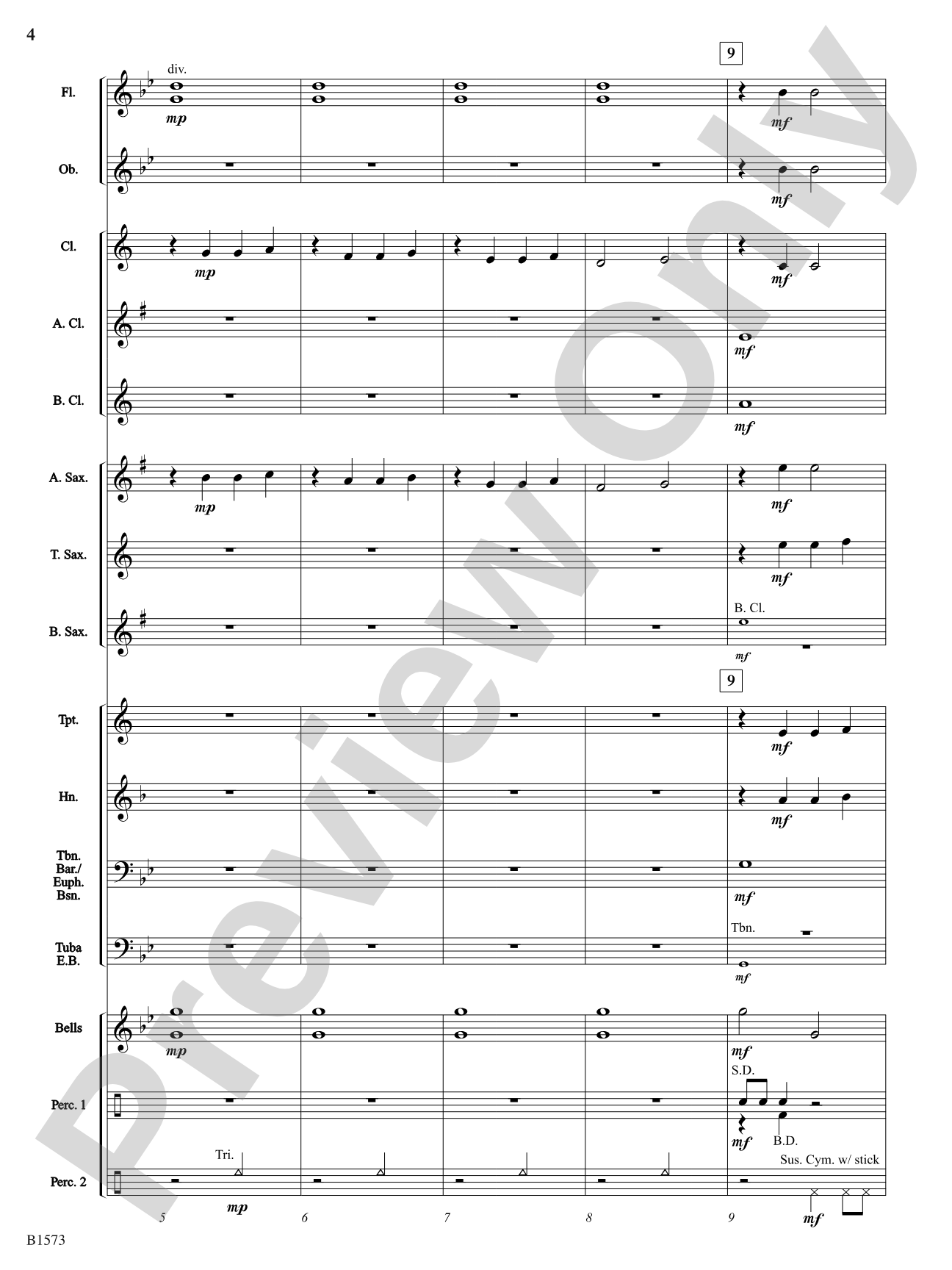 Enchantment: Concert Band Conductor Score & Parts