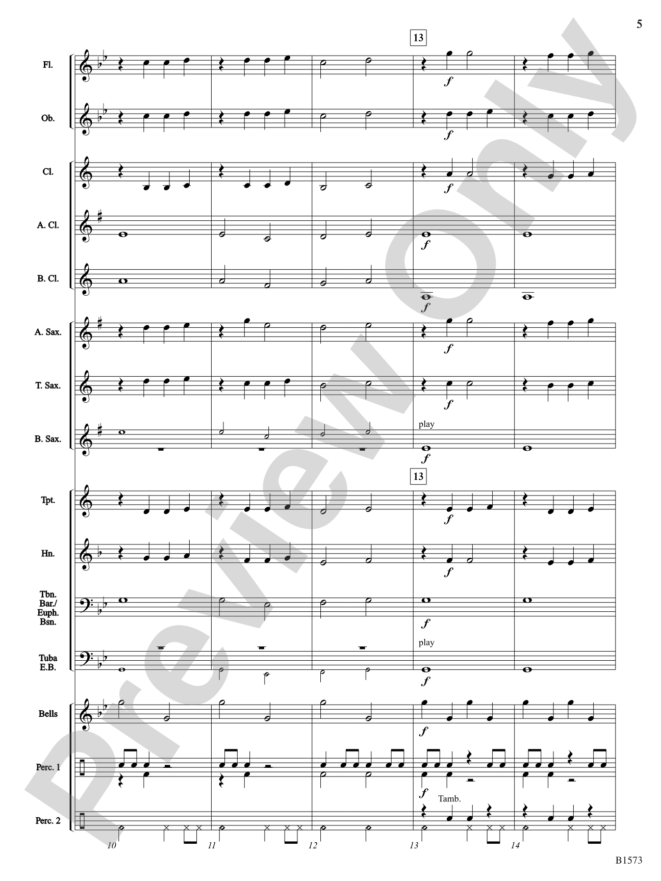 Enchantment: Concert Band Conductor Score & Parts