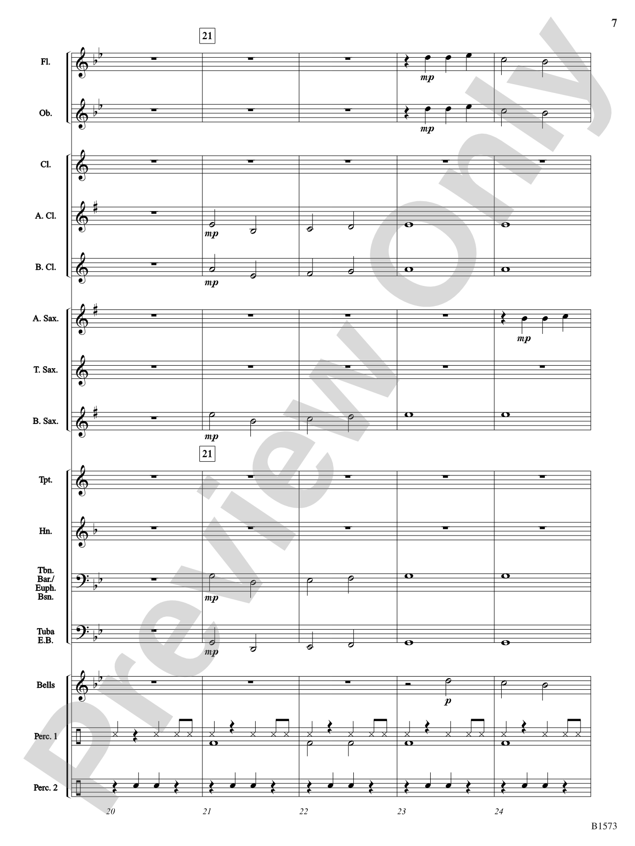 Enchantment: Concert Band Conductor Score & Parts