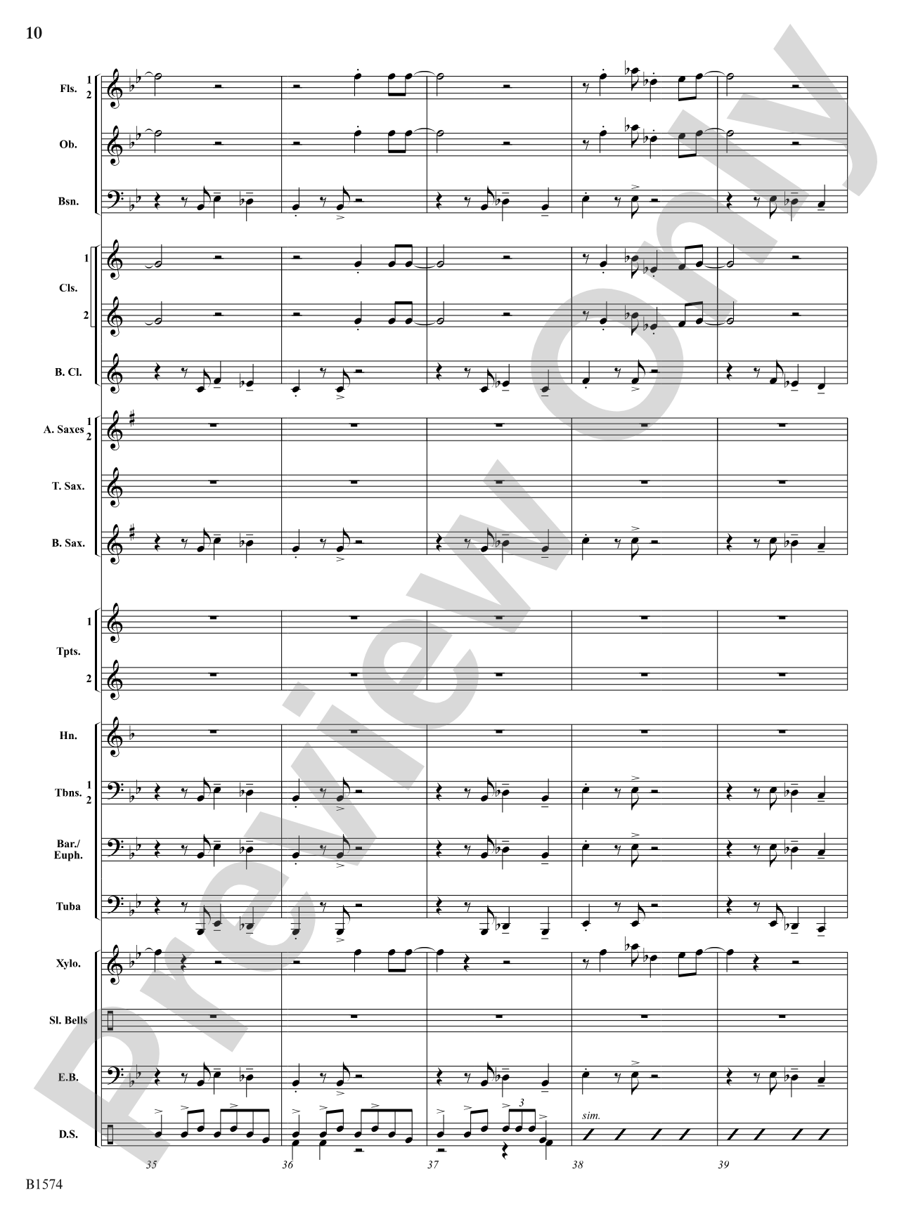 Jingle Blues: Concert Band Conductor Score & Parts