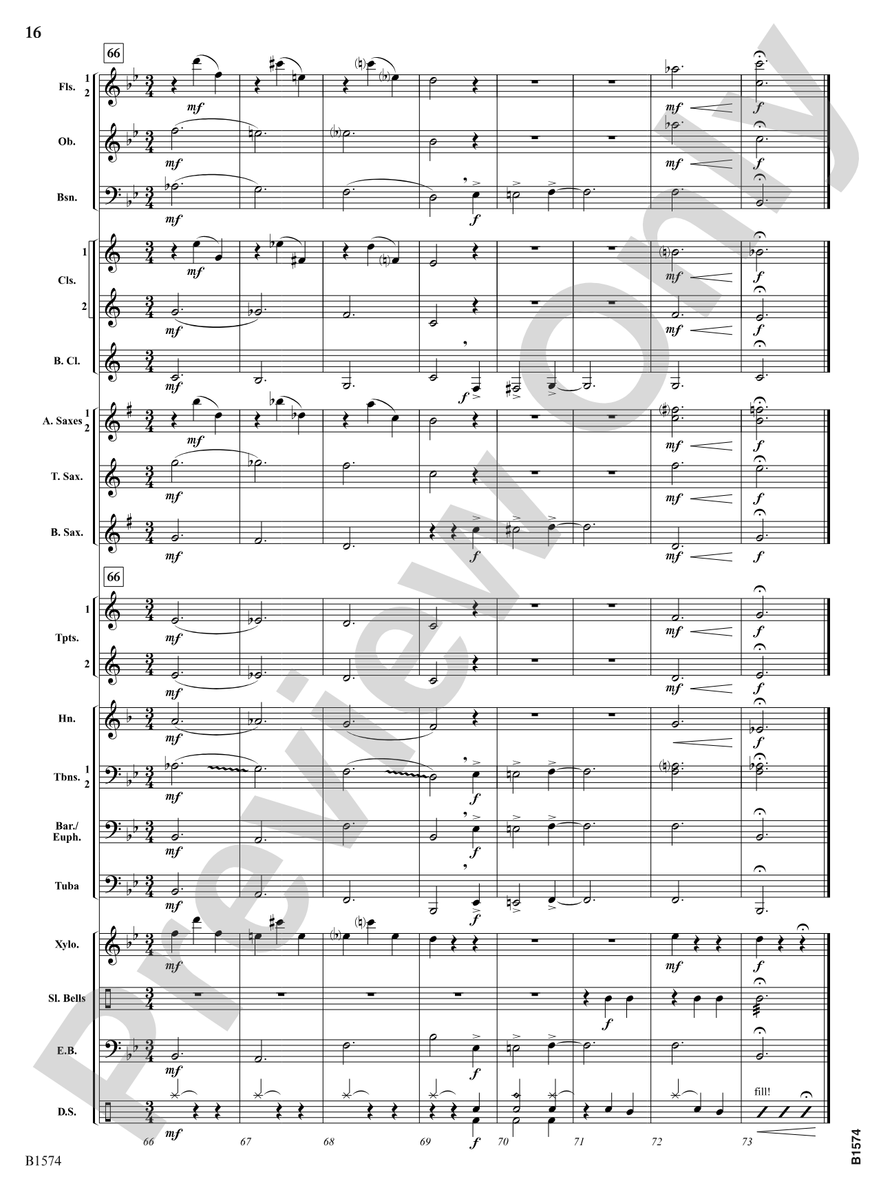 Jingle Blues: Concert Band Conductor Score & Parts