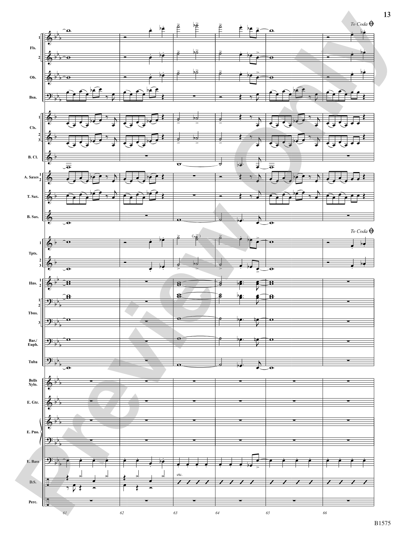 Fusion Generator: Concert Band Conductor Score & Parts