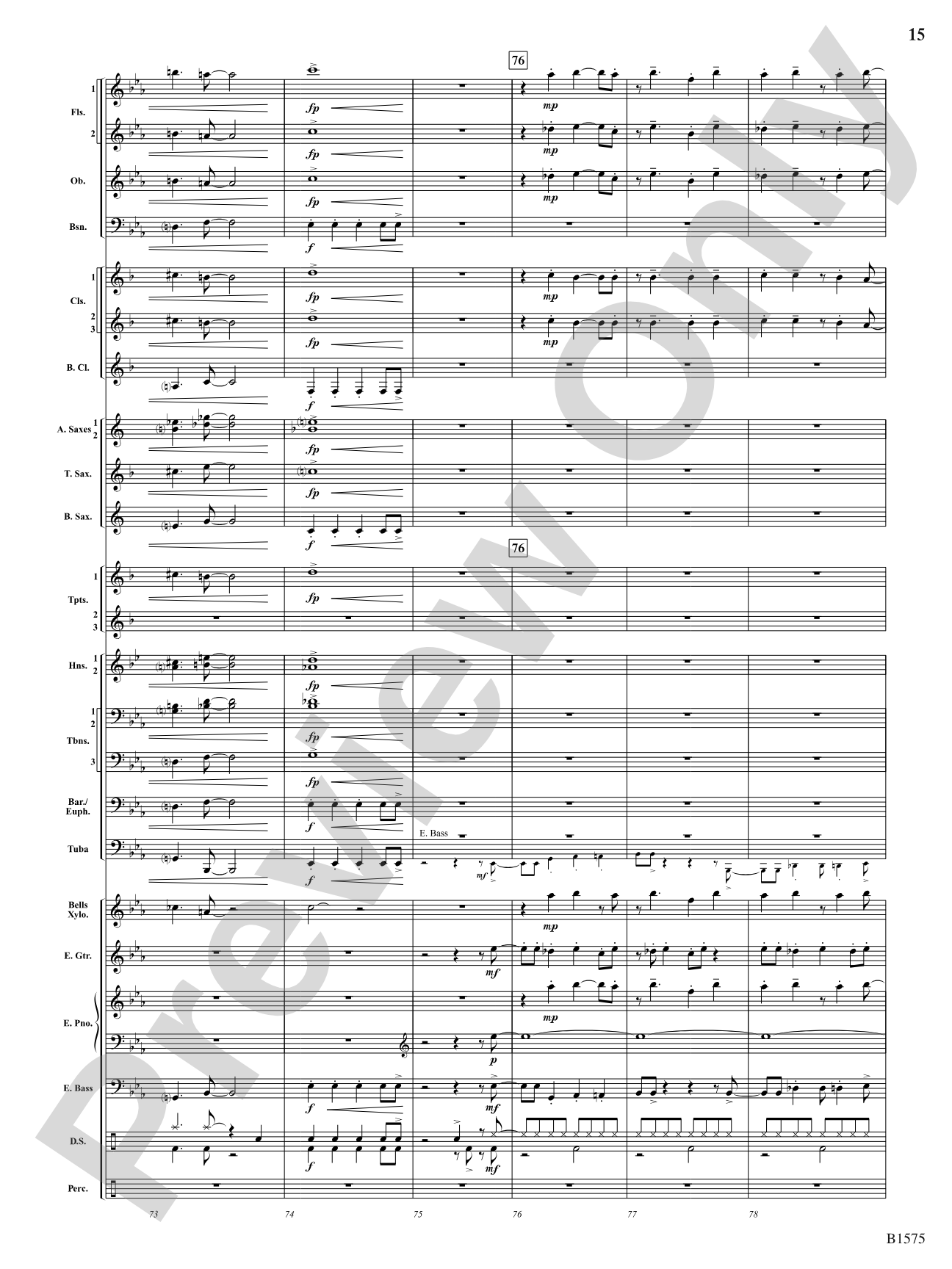 Fusion Generator: Concert Band Conductor Score & Parts